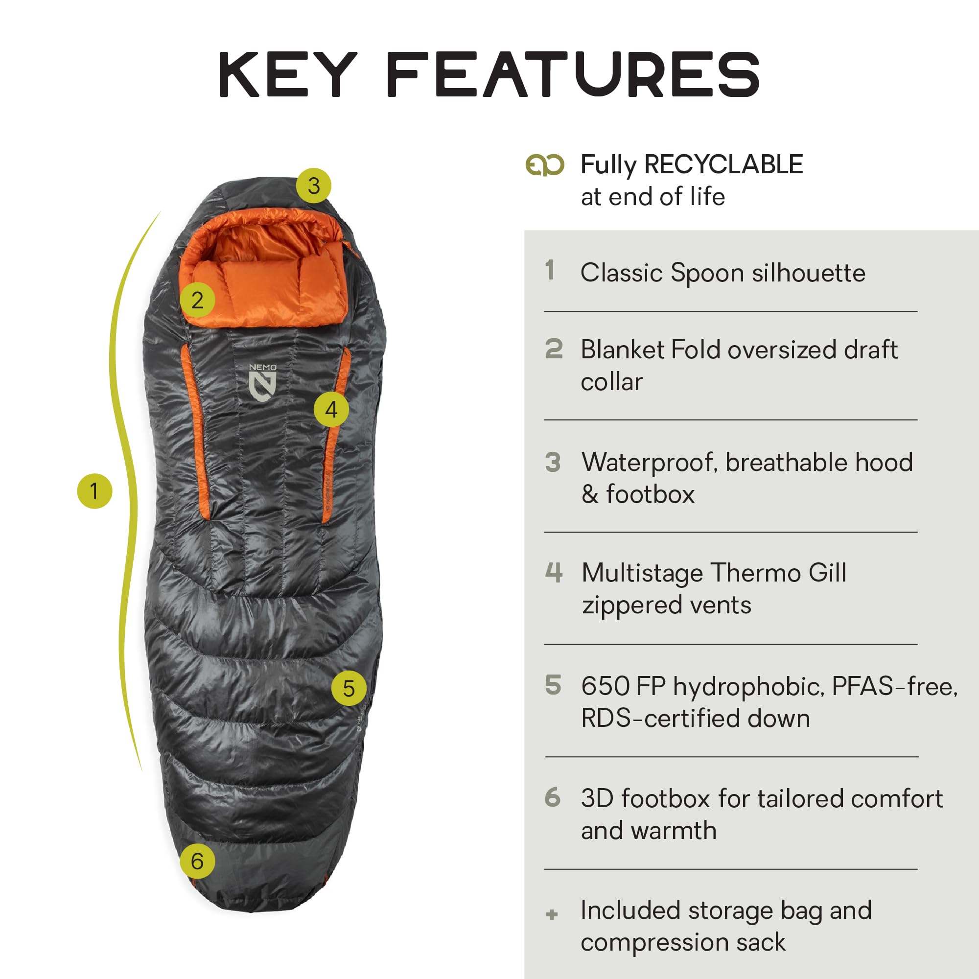 NEMO Equipment Disco Men's & Women's Endless Promise Down Sleeping Bag
