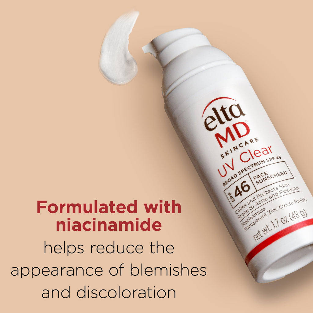 EltaMD UV Clear Tinted Face Sunscreen SPF 46, Oil Free Sunscreen for Sensitive Skin with Zinc Oxide, Dermatologist Recommended
