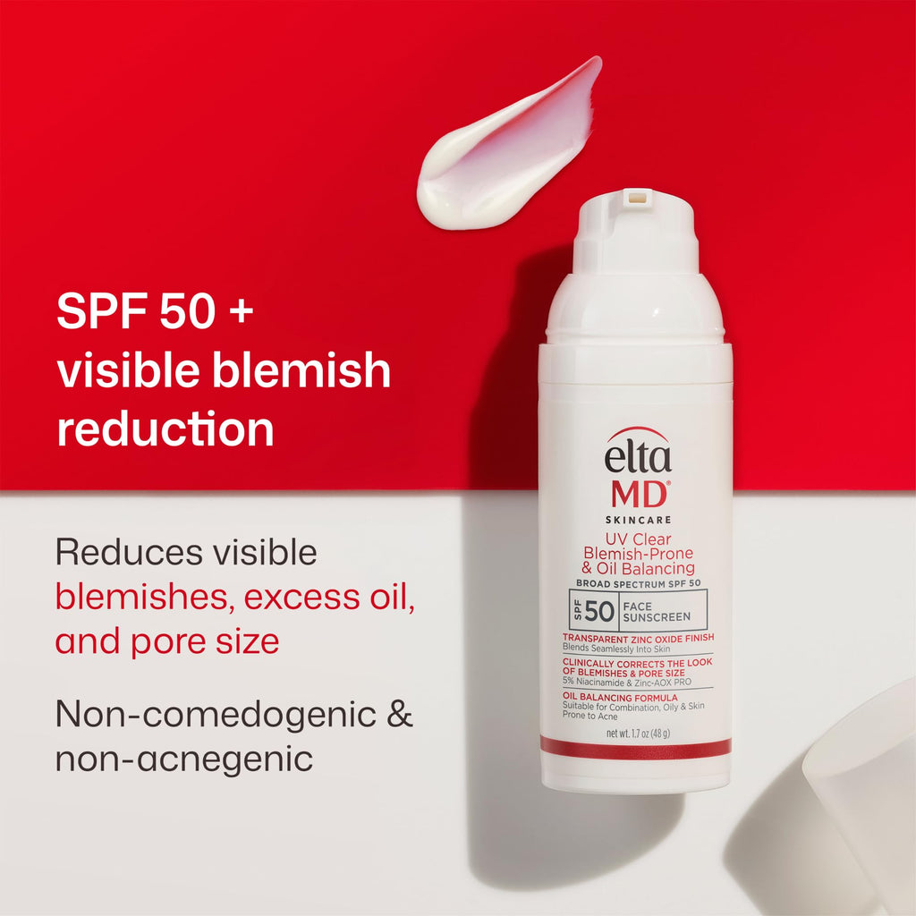 EltaMD UV Clear Tinted Face Sunscreen SPF 46, Oil Free Sunscreen for Sensitive Skin with Zinc Oxide, Dermatologist Recommended