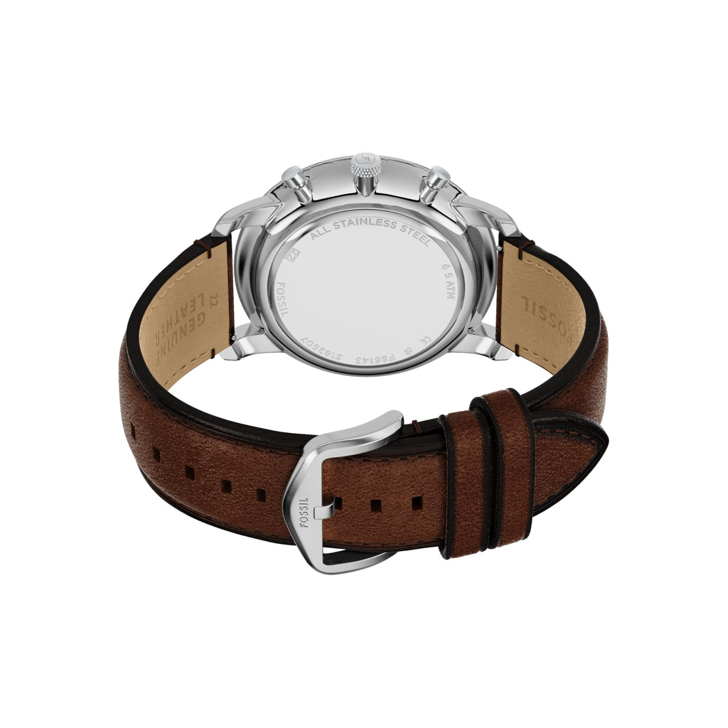 Fossil Men's Watch, Neutra Quartz Stainless Steel Chronograph Watch for Men