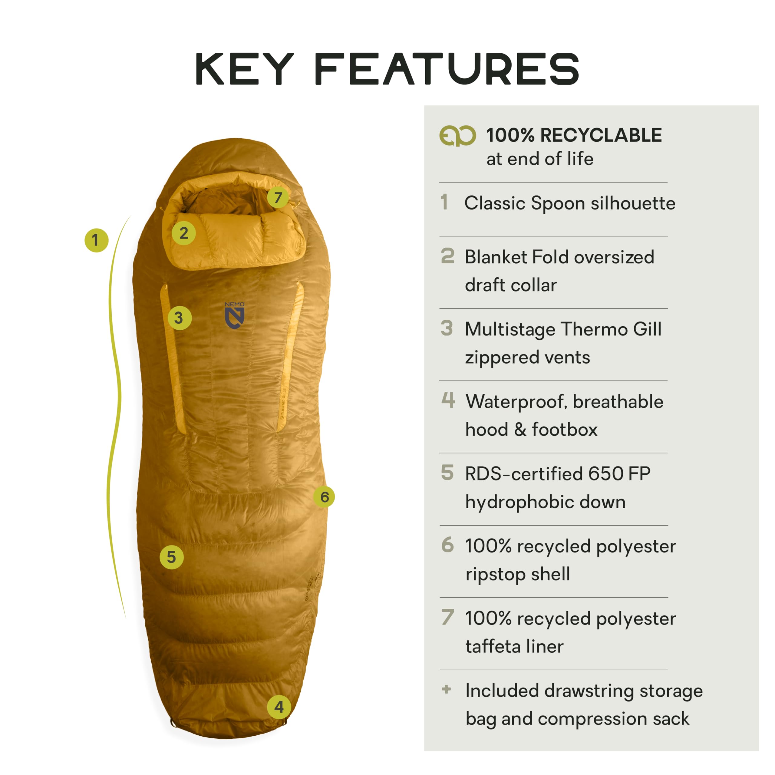 NEMO Equipment Disco Men's & Women's Endless Promise Down Sleeping Bag