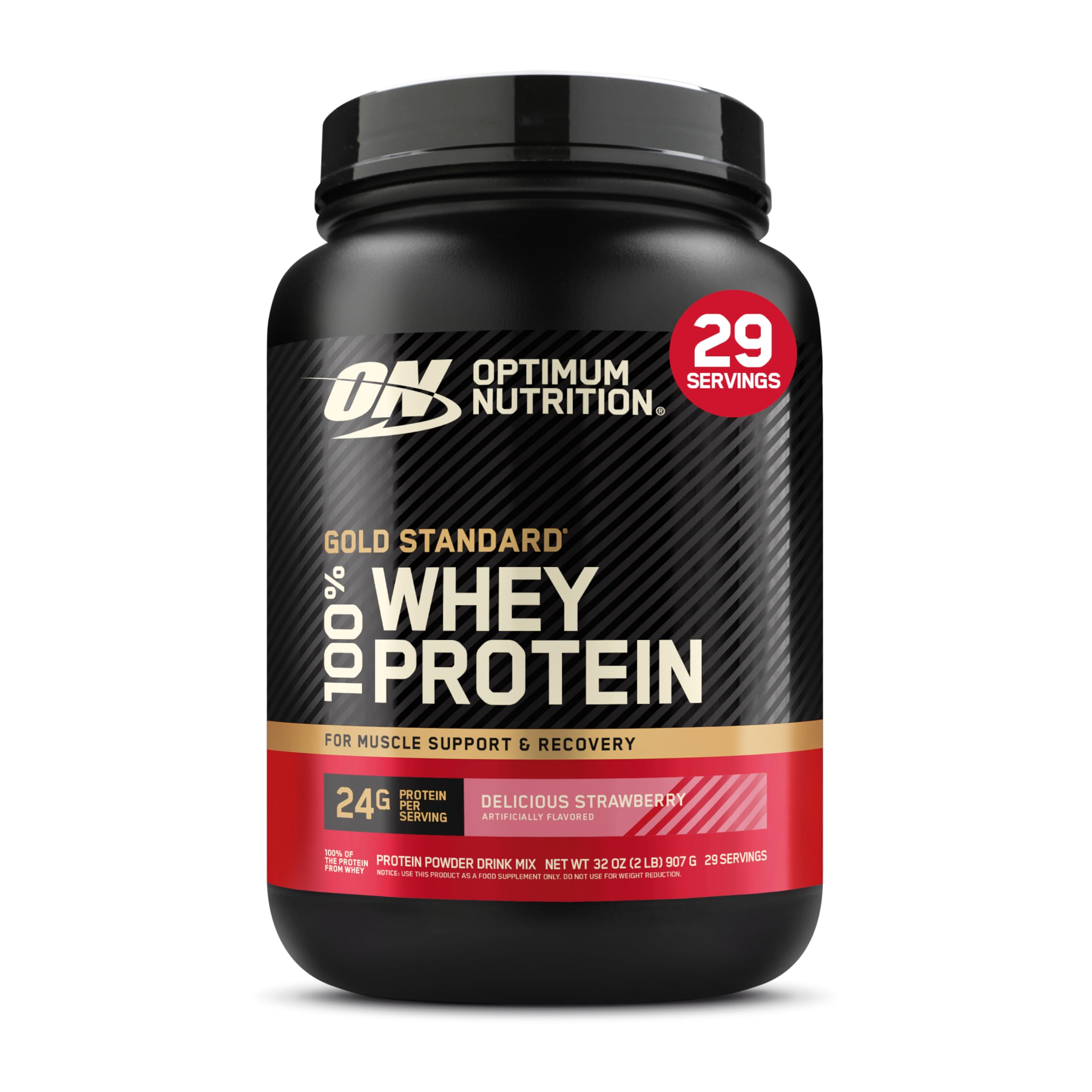 Optimum Nutrition Gold Standard 100% Whey Protein Powder, Double Rich Chocolate, 5 Pound (Packaging May Vary)