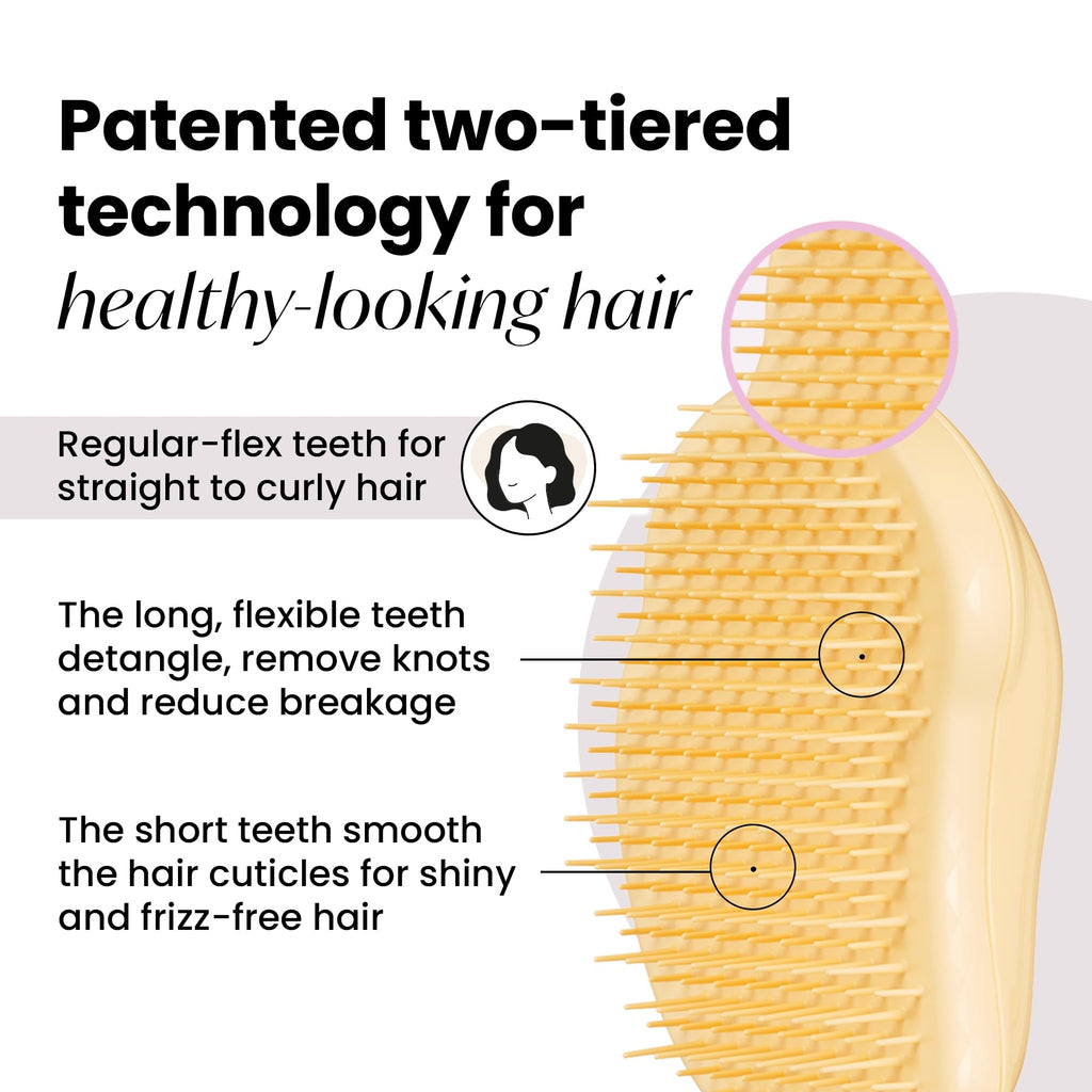 Tangle Teezer Original Detangler Brush, Dry & Wet Hairbrush for All Hair Types, Pink Fizz