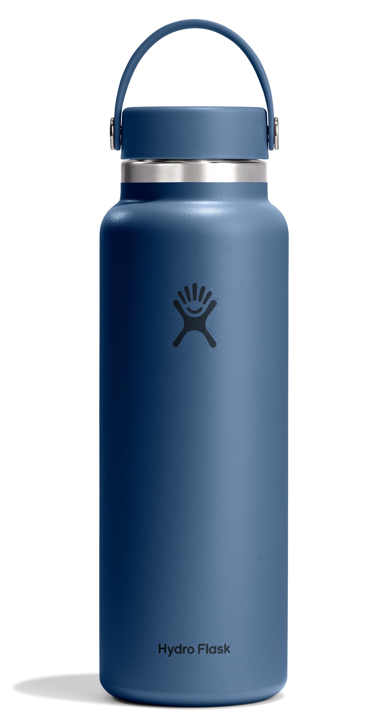 Hydro Flask Water Bottle - Insulated Stainless Steel - Wide Mouth Flex Lid, Non Spill, Leakproof and Refillable in 32 Oz White