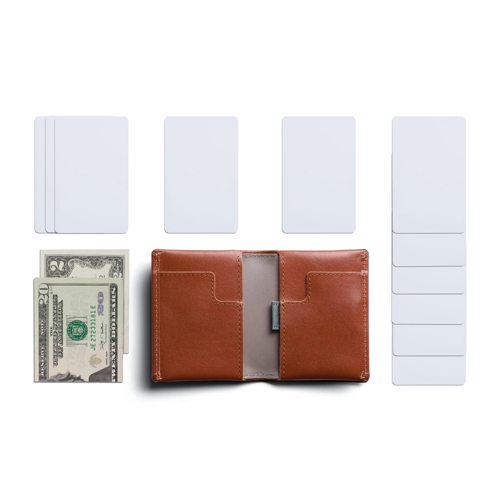 Bellroy Slim Sleeve, slim leather wallet (Max. 8 cards and bills)