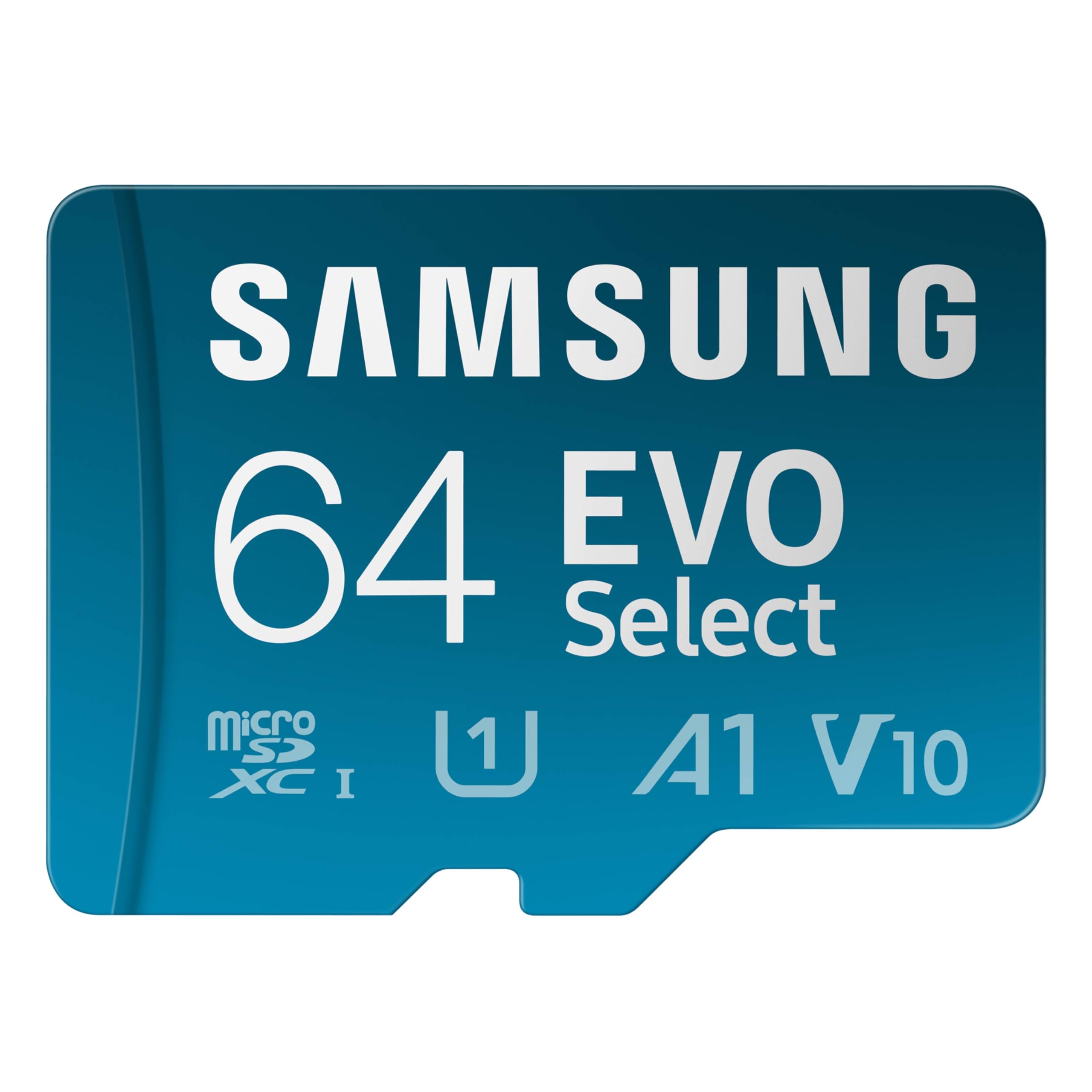 SAMSUNG EVO Select Micro SD-Memory-Card + Adapter, 128GB microSDXC 130MB/s Full HD & 4K UHD, UHS-I, U3, A2, V30, Expanded Storage for Android Smartphones, Tablets, Nintendo-Switch (MB-ME128KA/AM)