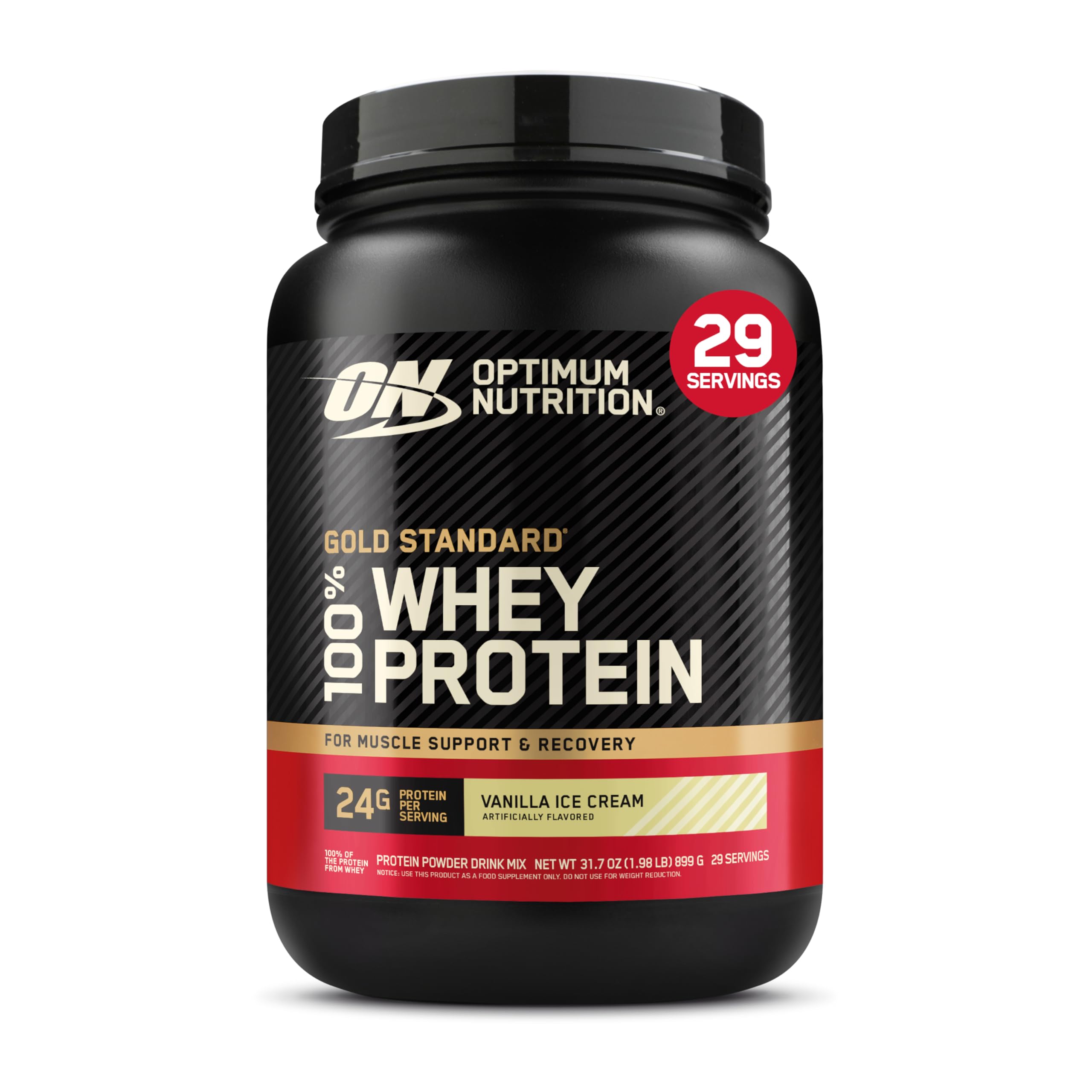 Optimum Nutrition Gold Standard 100% Whey Protein Powder, Double Rich Chocolate, 5 Pound (Packaging May Vary)