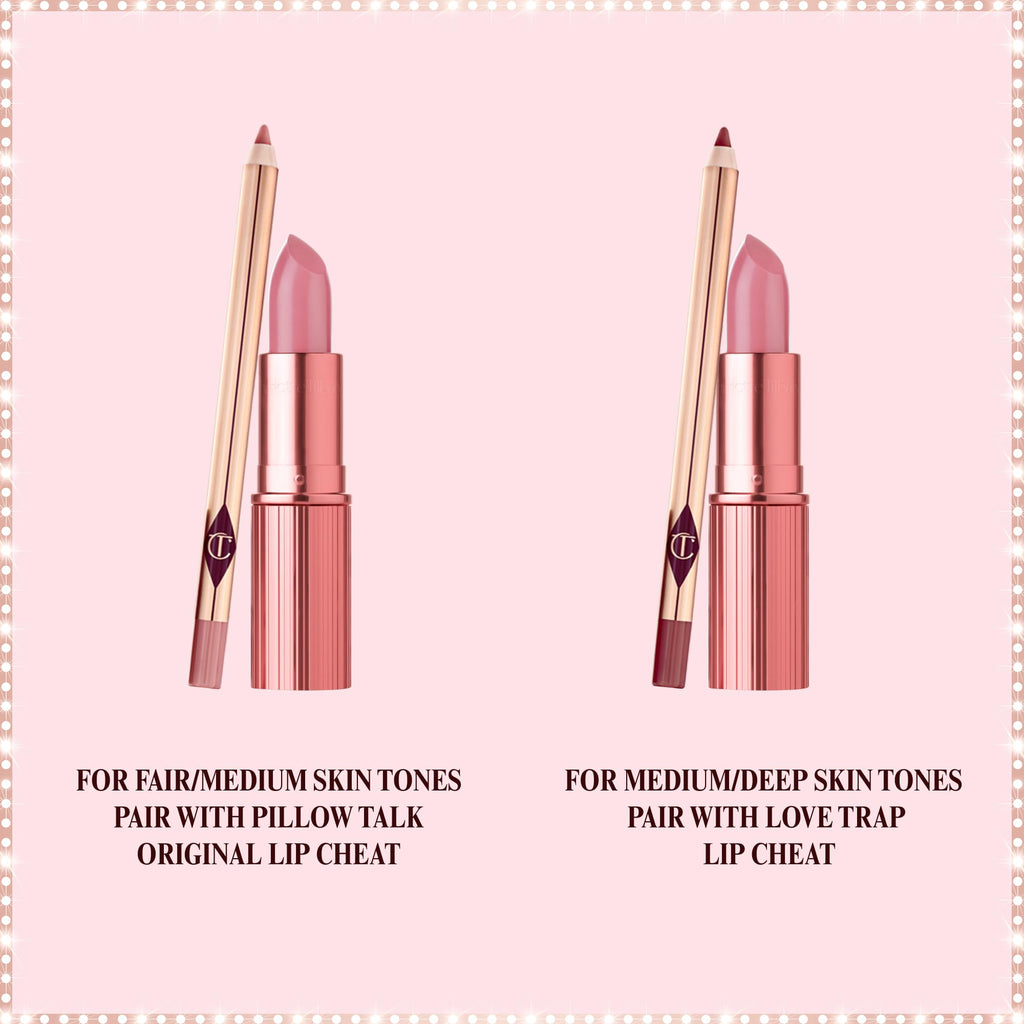 Charlotte Tilbury Lip Cheat Lip Liner Pencil - Gives Lips a Fuller-Looking, Defined Pout - Enriched with Jojoba Oil & Hyaluronic Acid - Waterproof, Smudge-Proof & Transfer-Proof