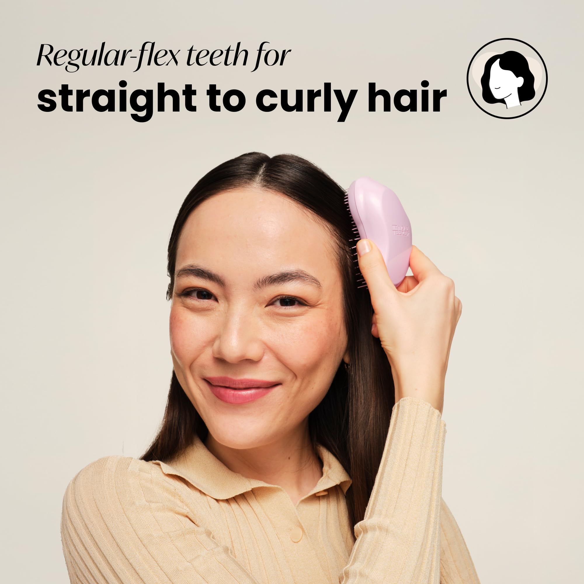 Tangle Teezer Original Detangler Brush, Dry & Wet Hairbrush for All Hair Types, Pink Fizz