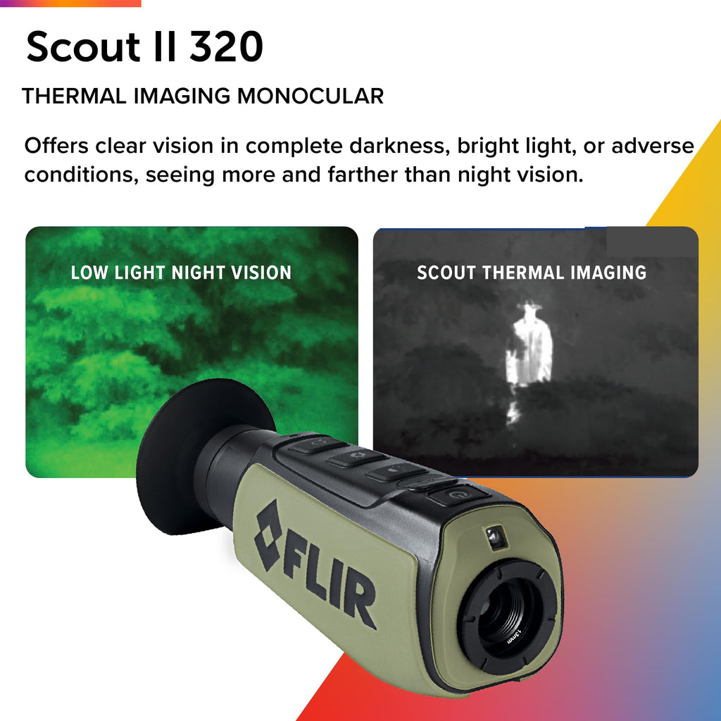 FLIR Scout TK - Compact Thermal Imaging Monocular for Wildlife Viewing, Hunting & Outdoor