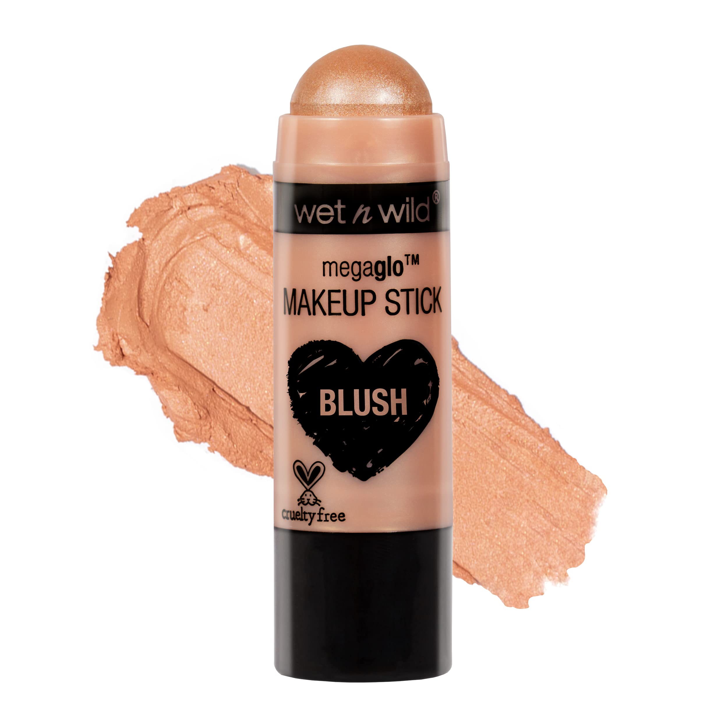 wet n wild MegaGlo Makeup Stick, Buildable Color, Versatile Use, Cruelty-Free & Vegan - When the Nude Strikes