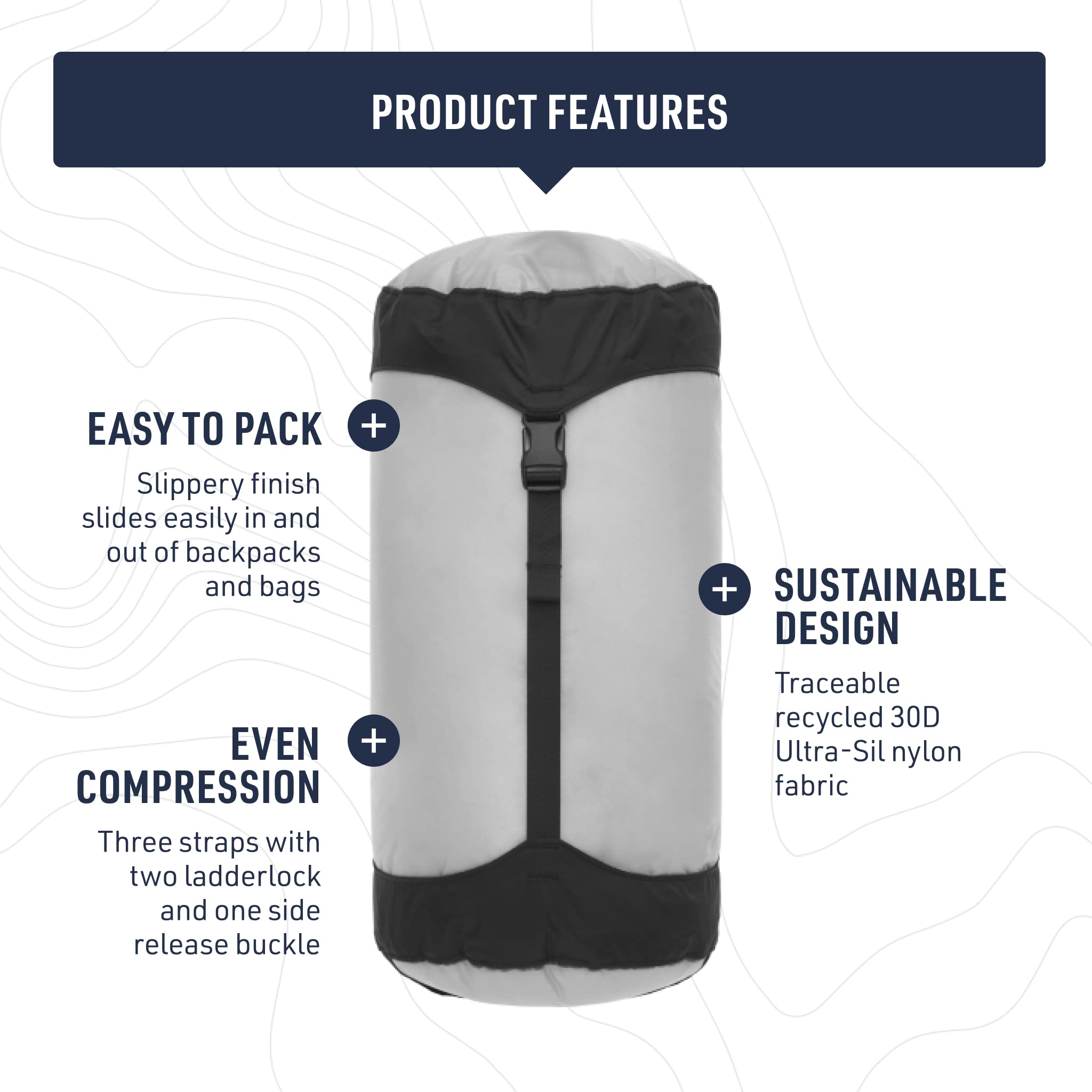 Sea to Summit Ultra-SIL Compression Sack, Ultralight Outdoor and Travel Storage