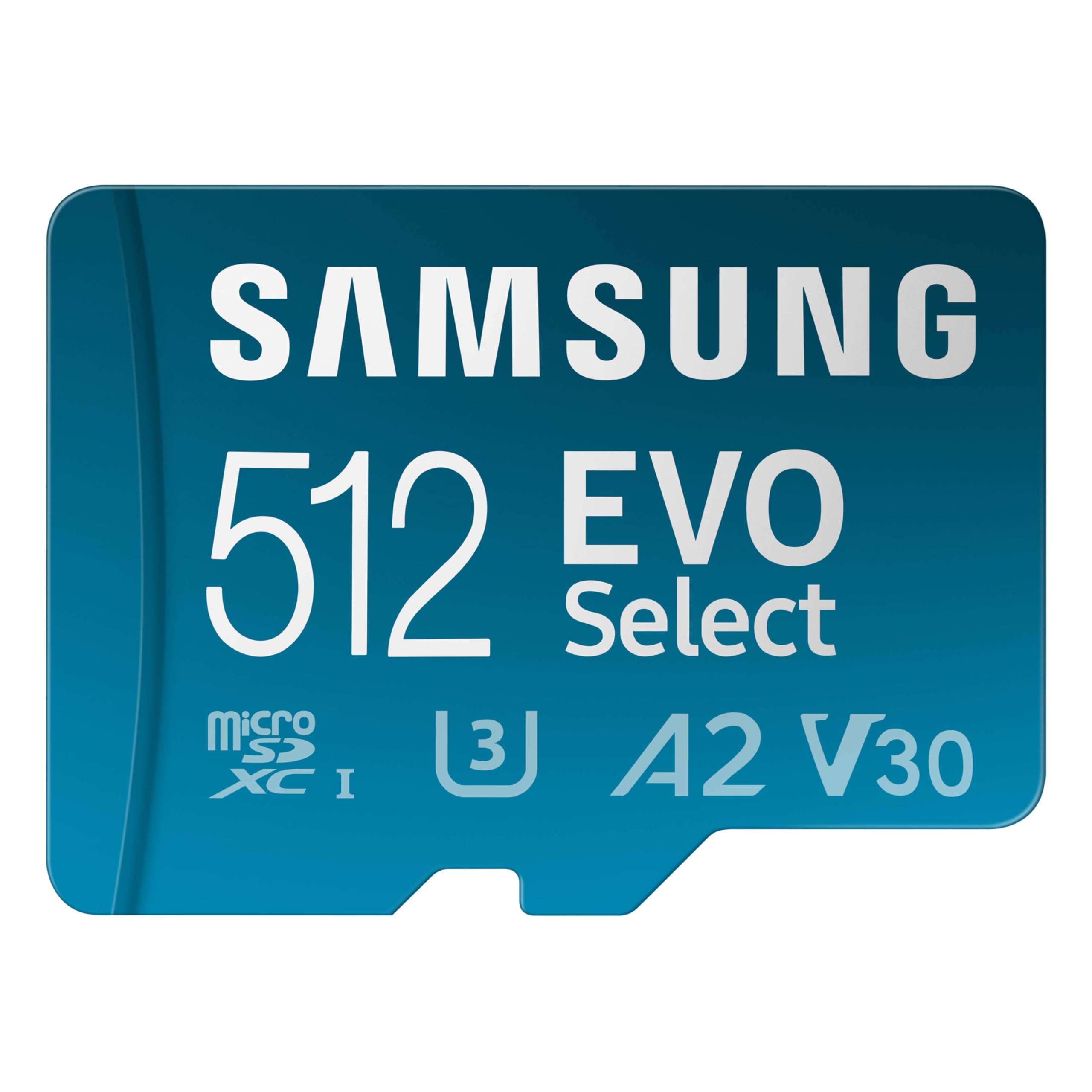 SAMSUNG EVO Select Micro SD-Memory-Card + Adapter, 128GB microSDXC 130MB/s Full HD & 4K UHD, UHS-I, U3, A2, V30, Expanded Storage for Android Smartphones, Tablets, Nintendo-Switch (MB-ME128KA/AM)
