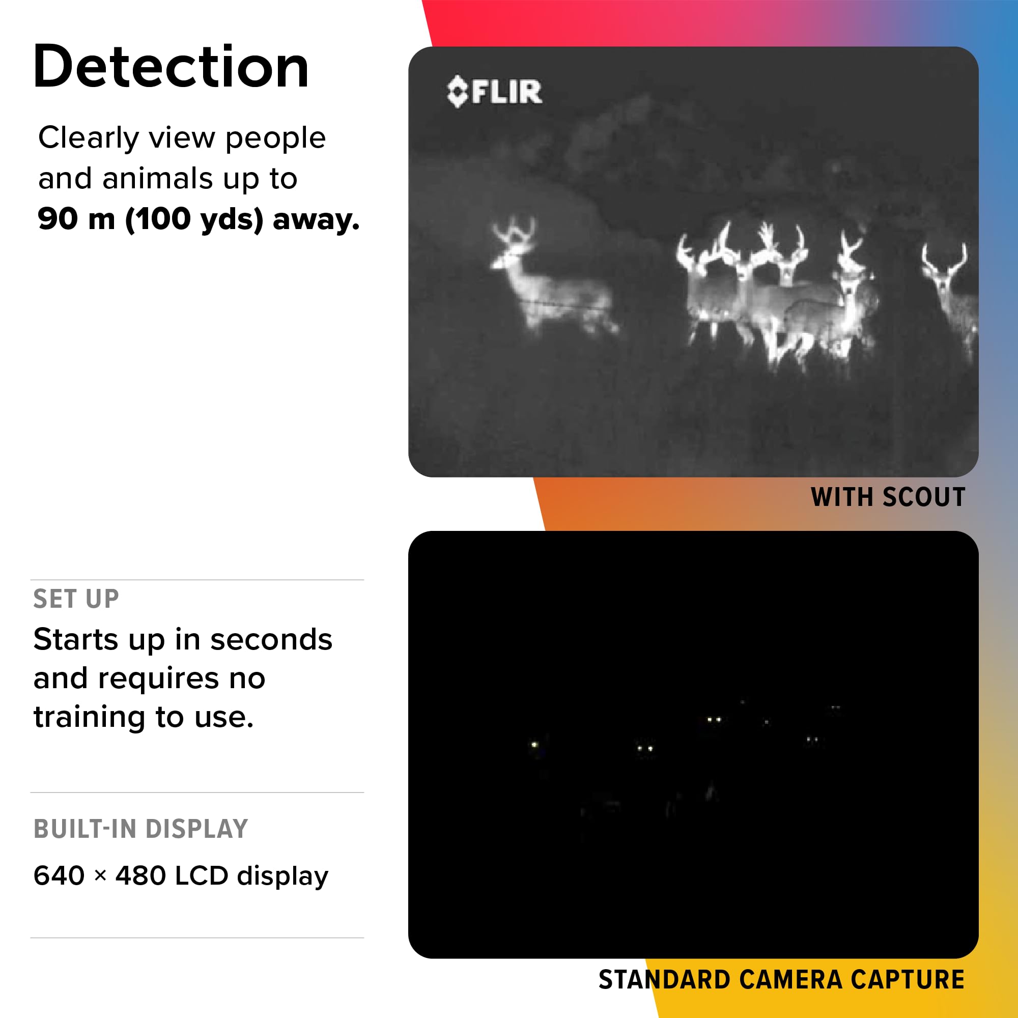 FLIR Scout TK - Compact Thermal Imaging Monocular for Wildlife Viewing, Hunting & Outdoor