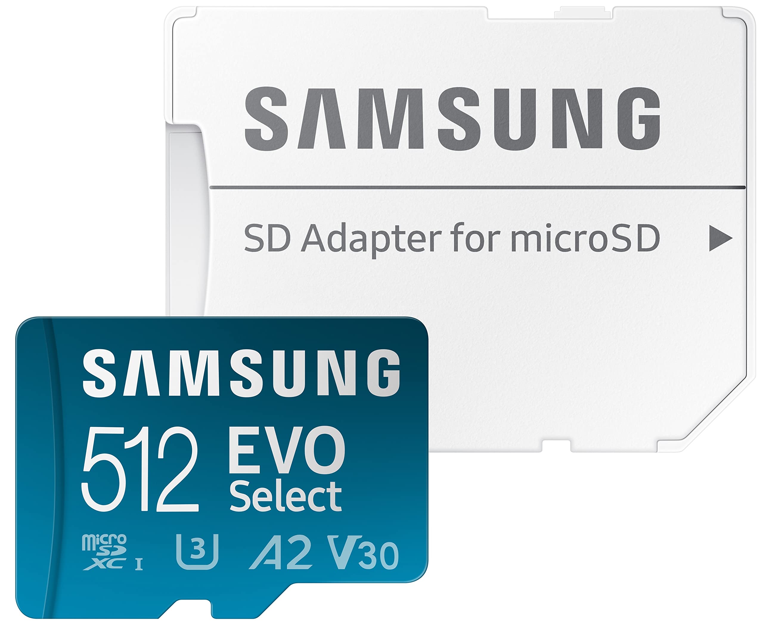 SAMSUNG EVO Select Micro SD-Memory-Card + Adapter, 128GB microSDXC 130MB/s Full HD & 4K UHD, UHS-I, U3, A2, V30, Expanded Storage for Android Smartphones, Tablets, Nintendo-Switch (MB-ME128KA/AM)
