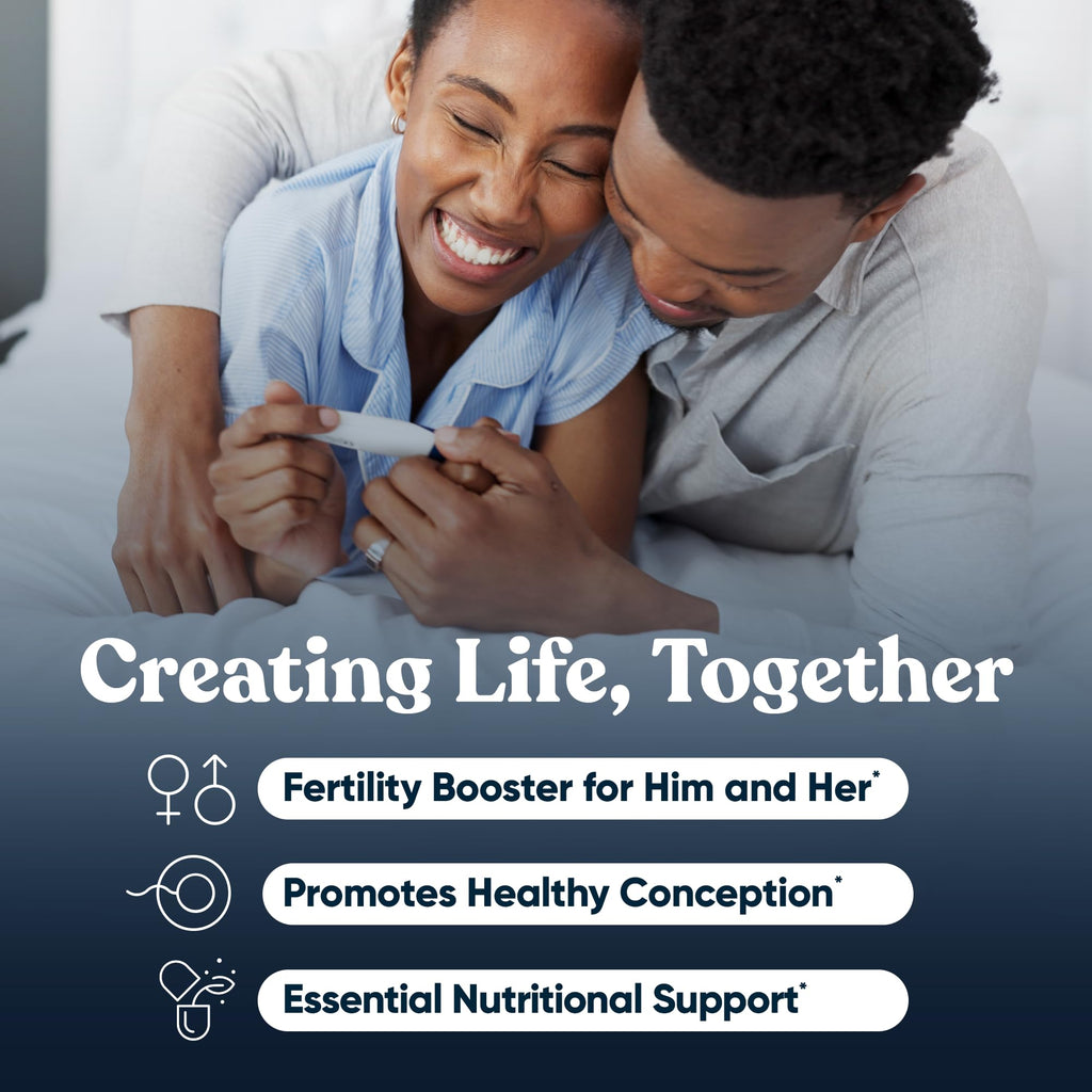 Eu Natural Conception for Her Fertility Supplements for Women - Ovulation, Hormonal Balance & Regular Cycle Support - Myo-Inositol, Folate, Shatavari & Vitex - 60 Vegetarian Capsules