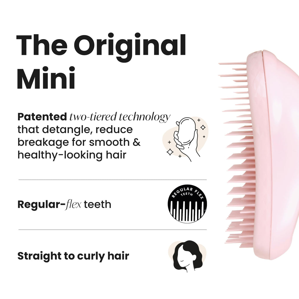 Tangle Teezer Original Detangler Brush, Dry & Wet Hairbrush for All Hair Types, Pink Fizz
