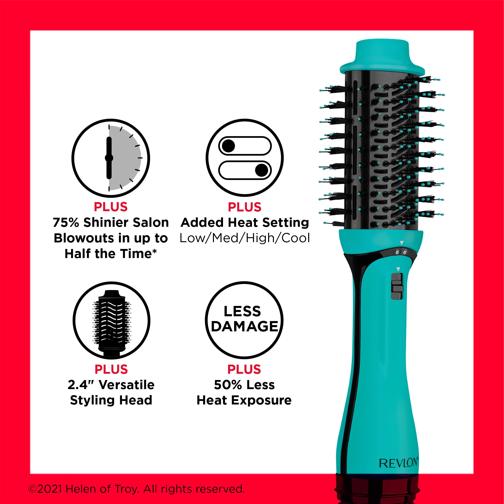 REVLON One Step Volumizer Plus Hair Dryer and Styler | More Volume, Less Damage, and More Styling Control for Easy and Fast Salon-Style Blowouts, Plus Travel Friendly (Black)