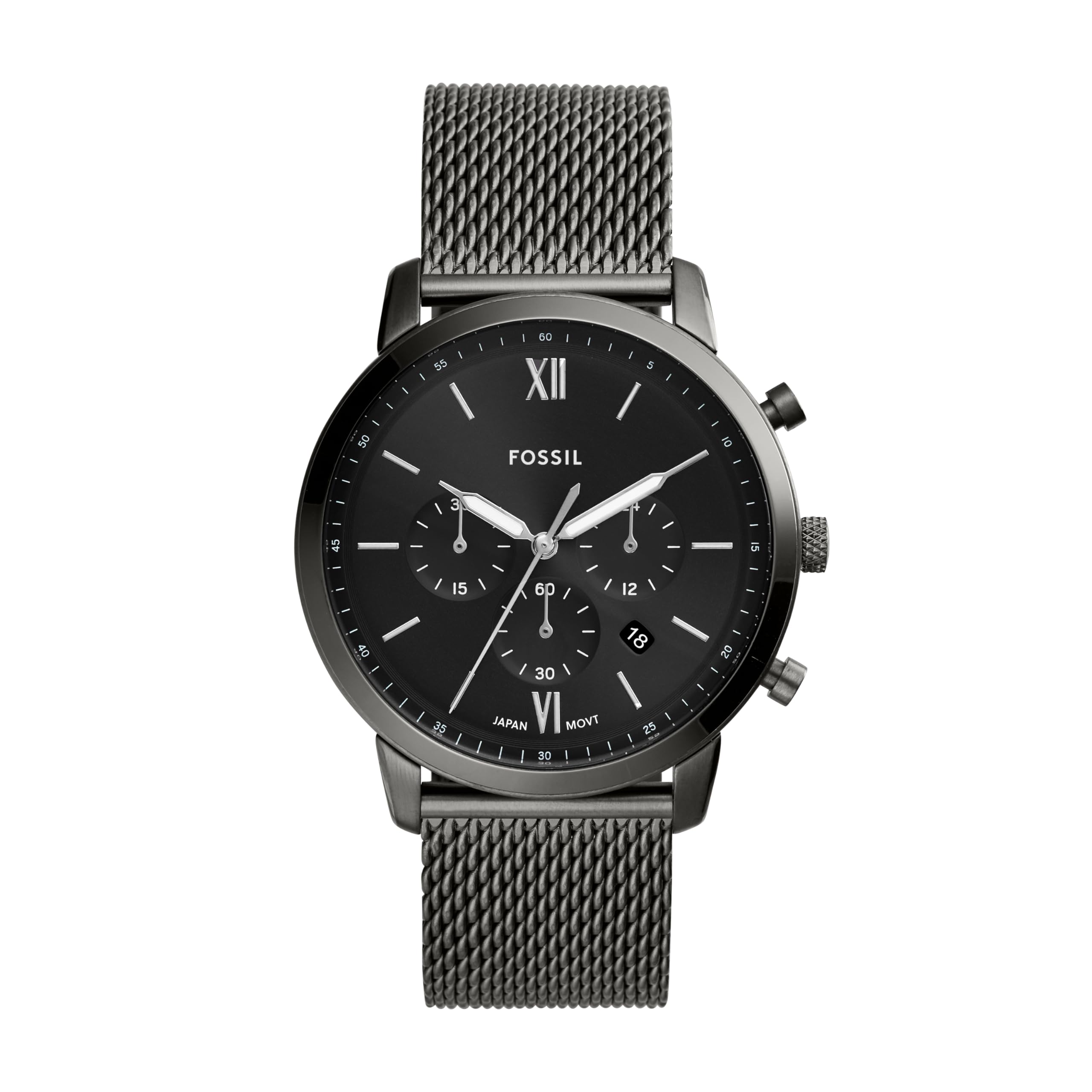Fossil Men's Watch, Neutra Quartz Stainless Steel Chronograph Watch for Men