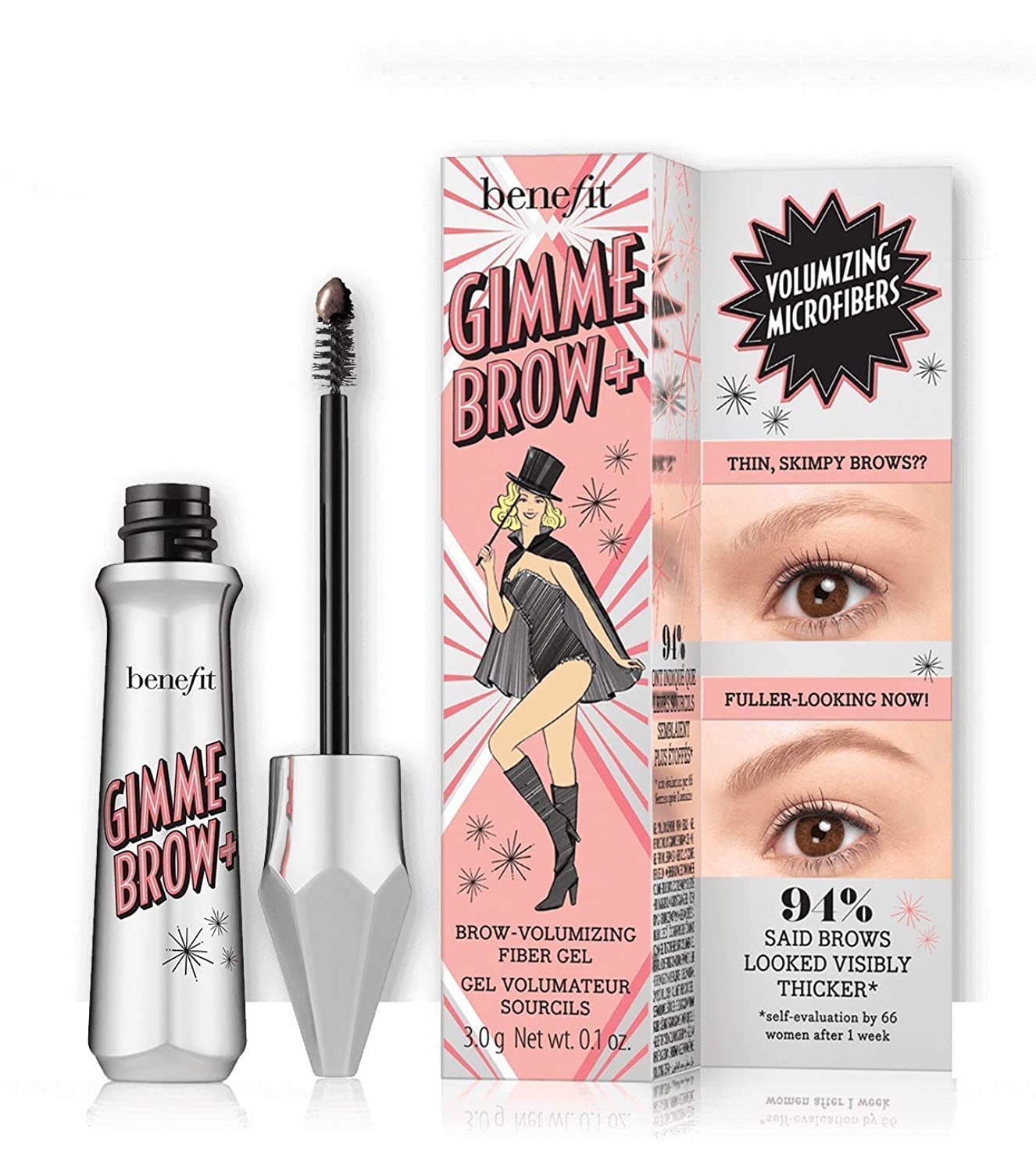 Benefit Benefit Gimme Brow+ Volumizing Fiber Gel Gimme Brow+ #1 Light, 0.1 fluid_ounces