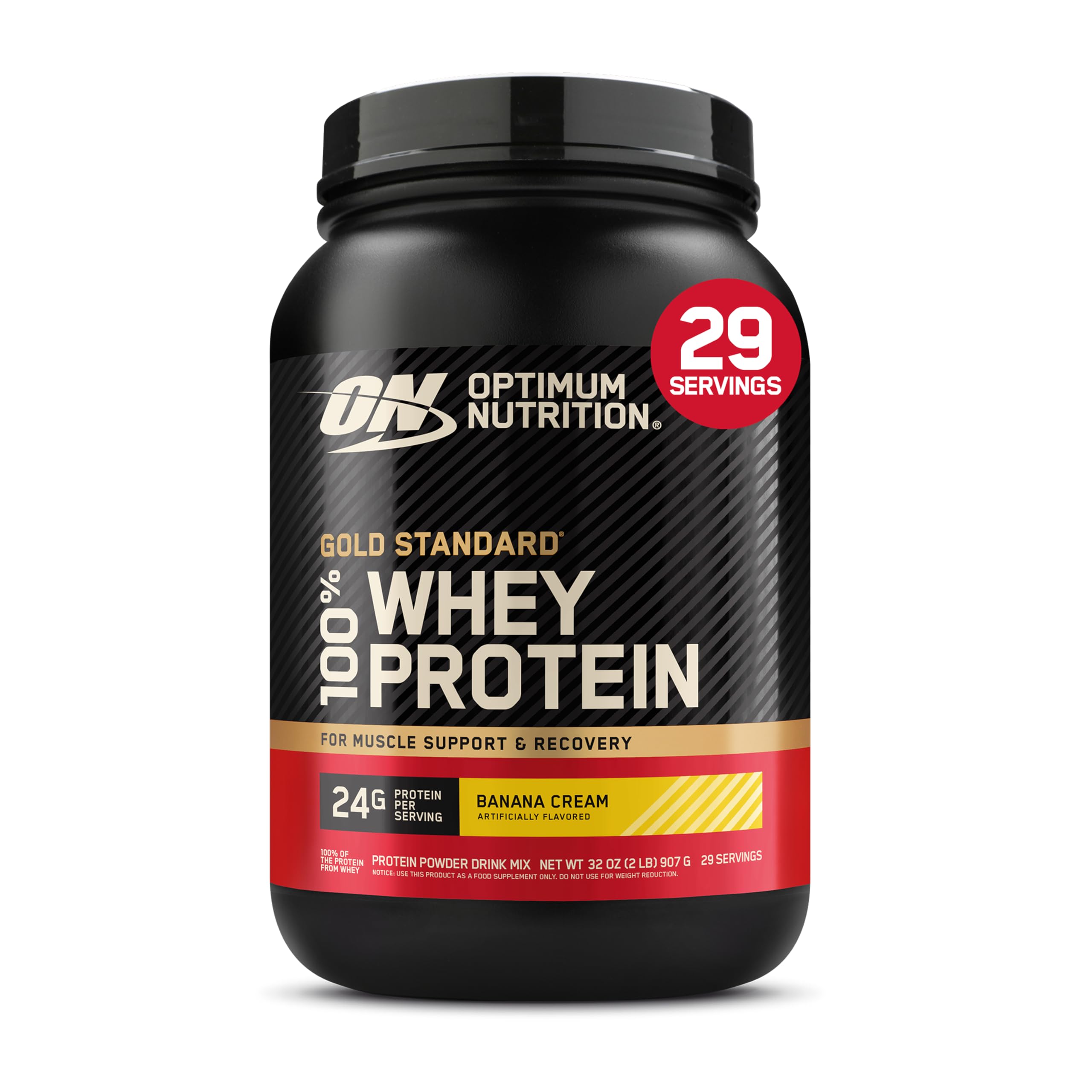 Optimum Nutrition Gold Standard 100% Whey Protein Powder, Double Rich Chocolate, 5 Pound (Packaging May Vary)