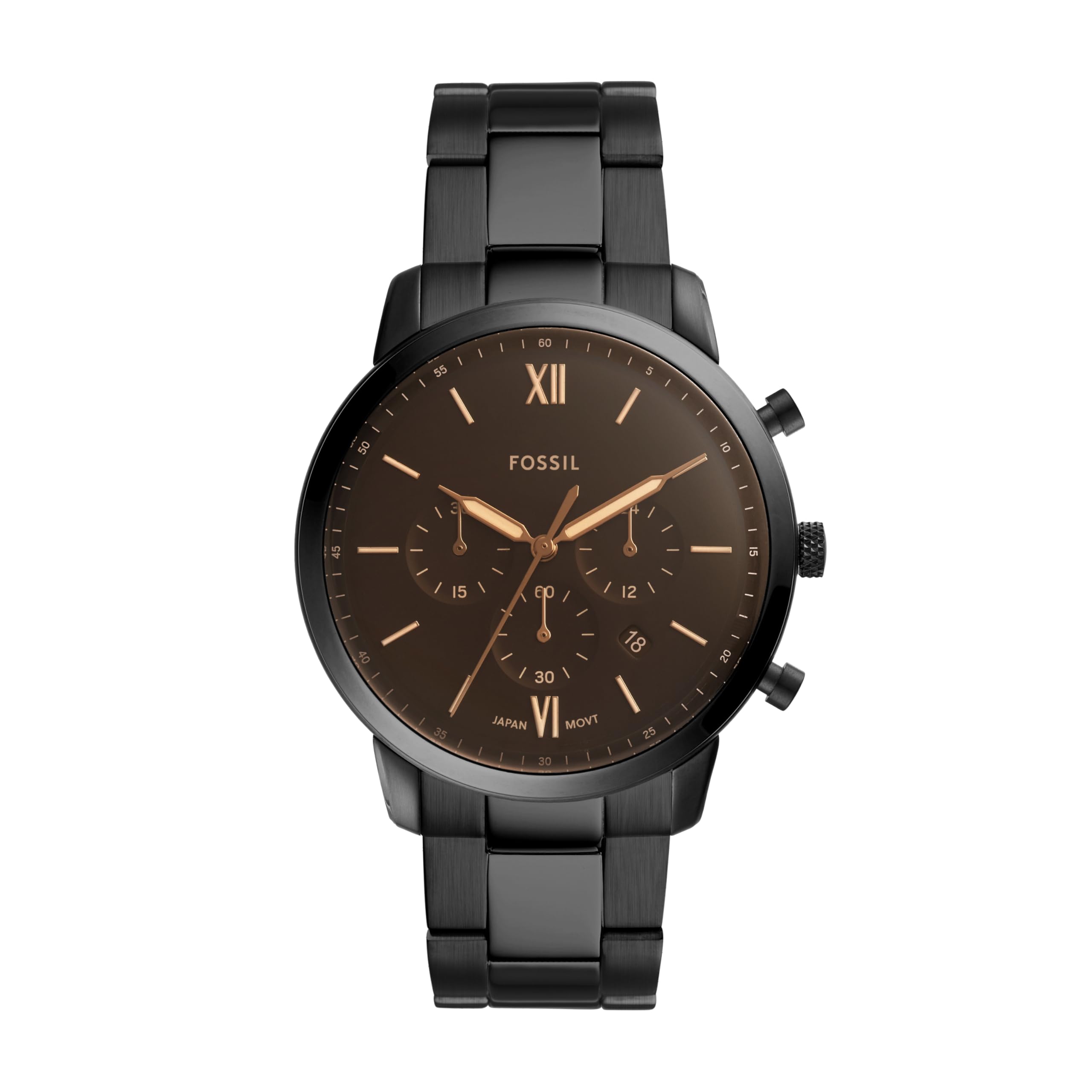Fossil Men's Watch, Neutra Quartz Stainless Steel Chronograph Watch for Men