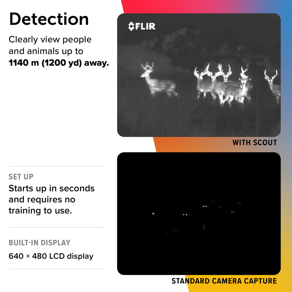 FLIR Scout TK - Compact Thermal Imaging Monocular for Wildlife Viewing, Hunting & Outdoor