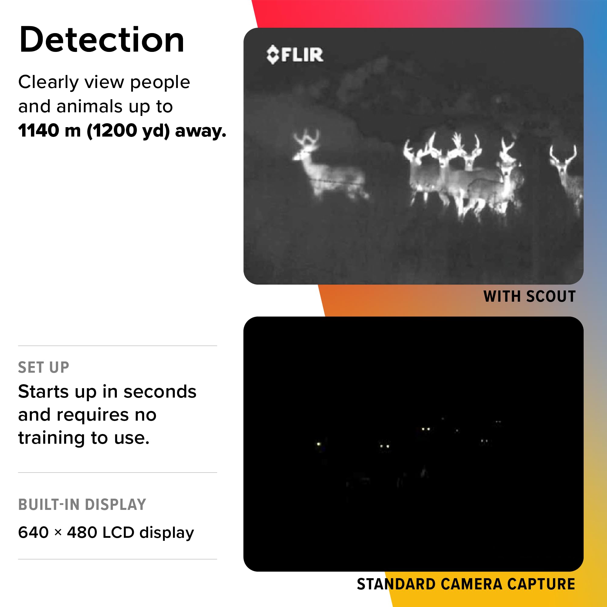 FLIR Scout TK - Compact Thermal Imaging Monocular for Wildlife Viewing, Hunting & Outdoor