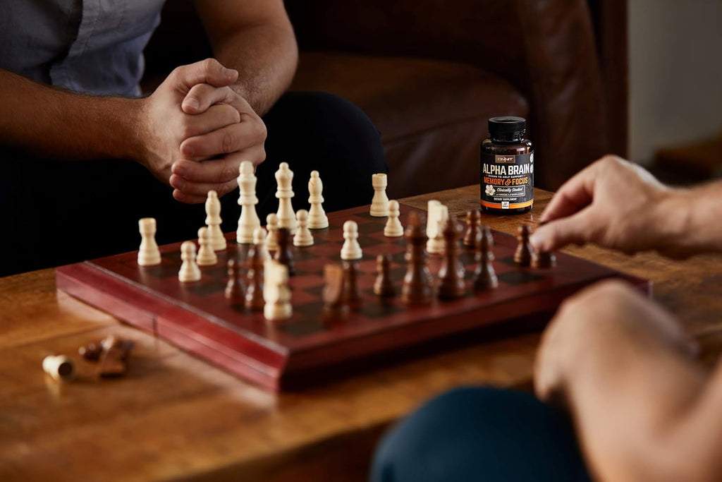 Onnit Alpha Brain (30ct) Nootropic Brain Booster Supplement For Memory, Focus, and Mental Clarity with Bacopa, AC11, Huperzine A, L-Tyrosine, and Vitamin B6