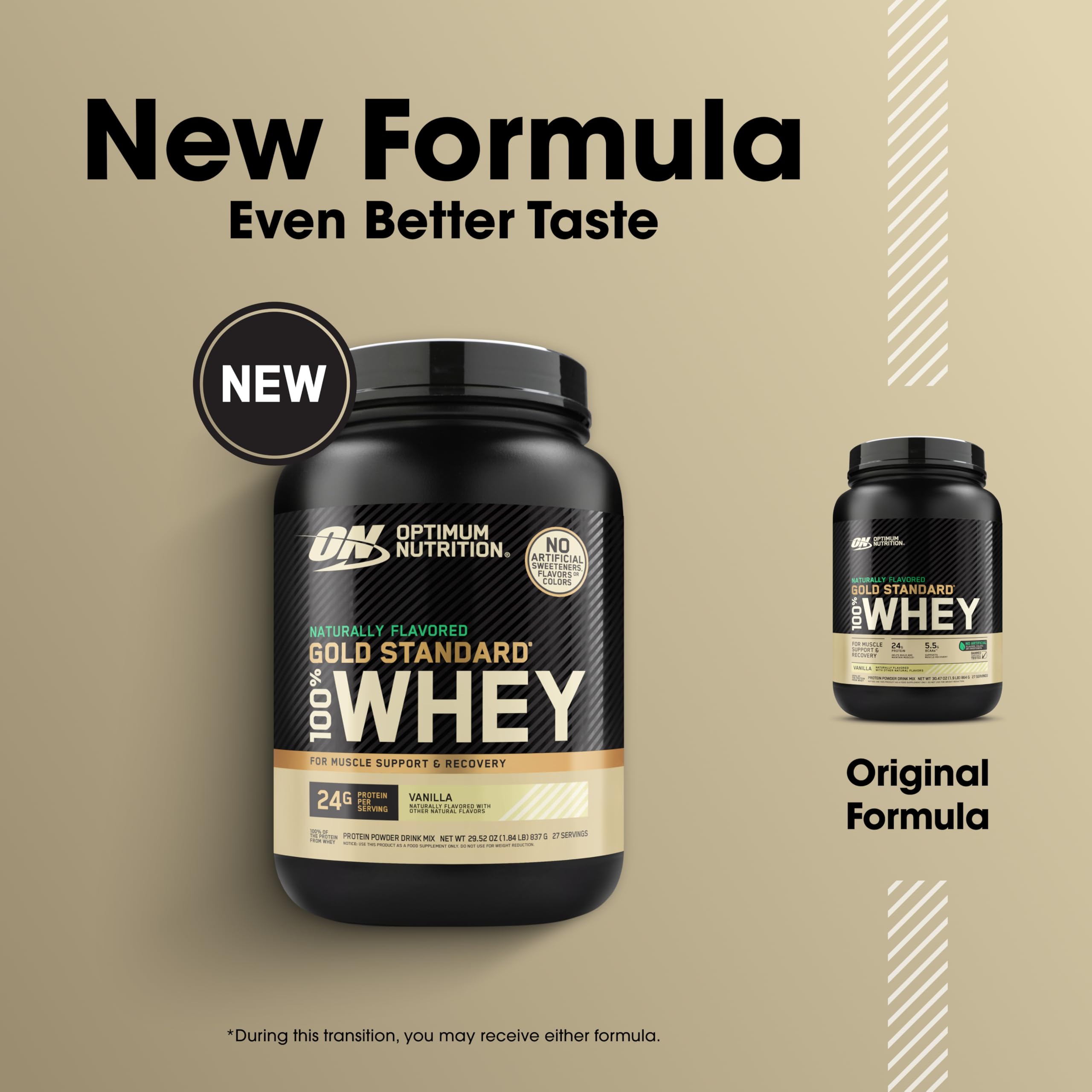 Optimum Nutrition Gold Standard 100% Whey Protein Powder, Double Rich Chocolate, 5 Pound (Packaging May Vary)