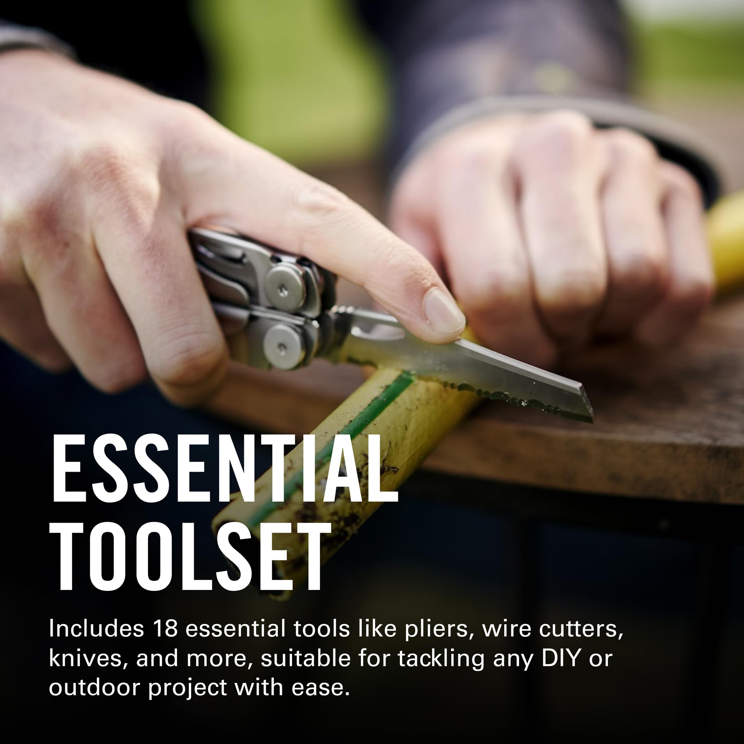 LEATHERMAN, Wave+, 18-in-1 Full-Size, Versatile Multi-tool for DIY, Home, Garden, Outdoors or Everyday Carry (EDC), Black