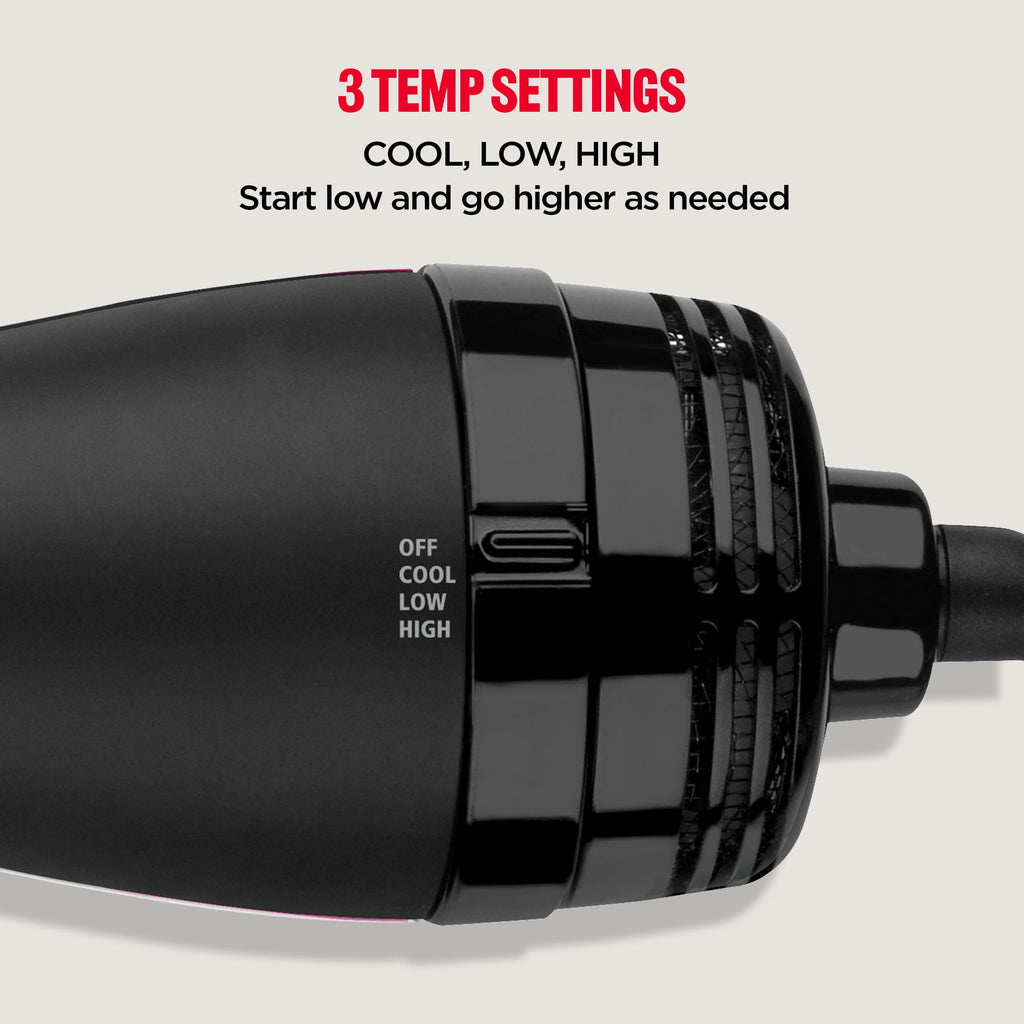 REVLON One Step Volumizer Plus Hair Dryer and Styler | More Volume, Less Damage, and More Styling Control for Easy and Fast Salon-Style Blowouts, Plus Travel Friendly (Black)