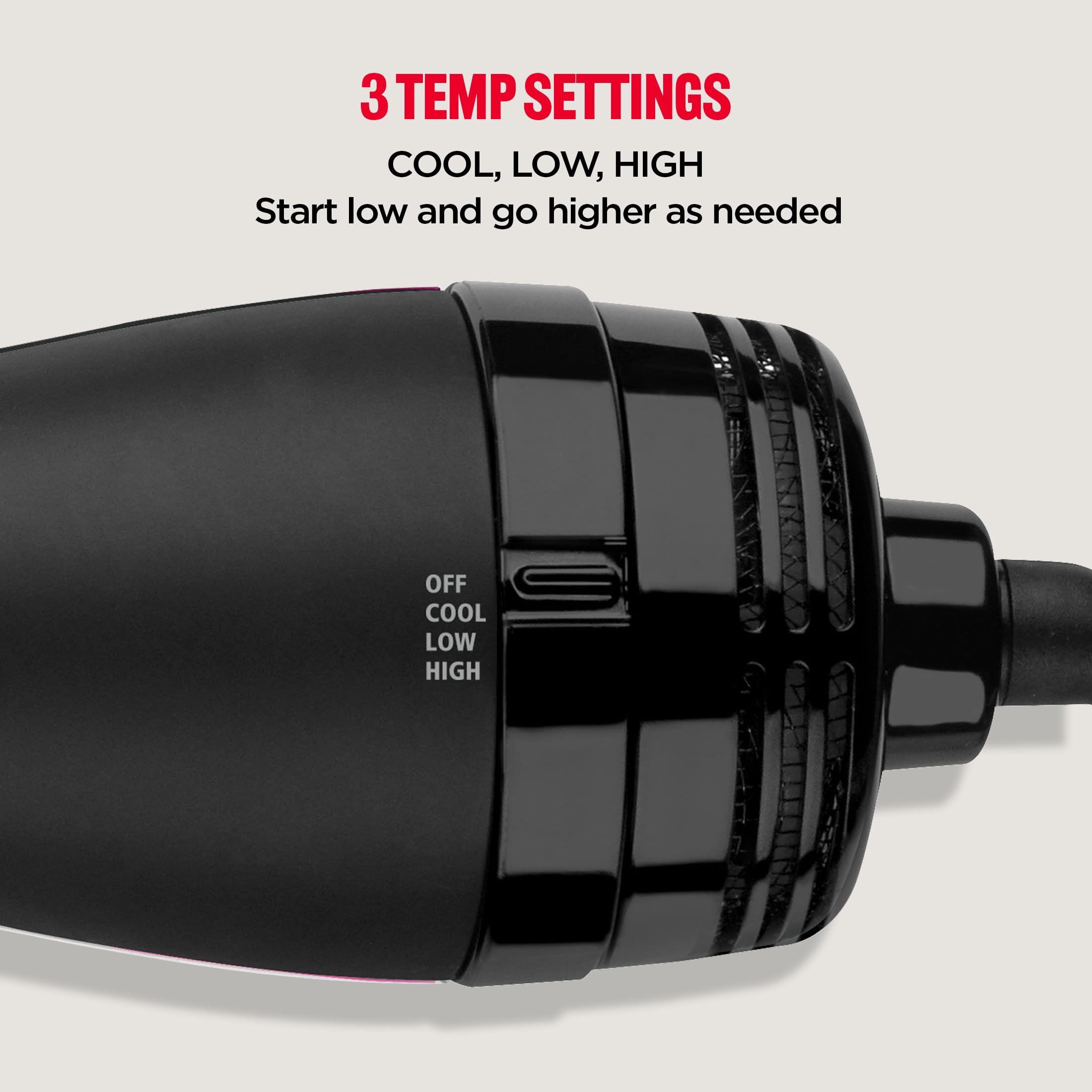 REVLON One Step Volumizer Plus Hair Dryer and Styler | More Volume, Less Damage, and More Styling Control for Easy and Fast Salon-Style Blowouts, Plus Travel Friendly (Black)