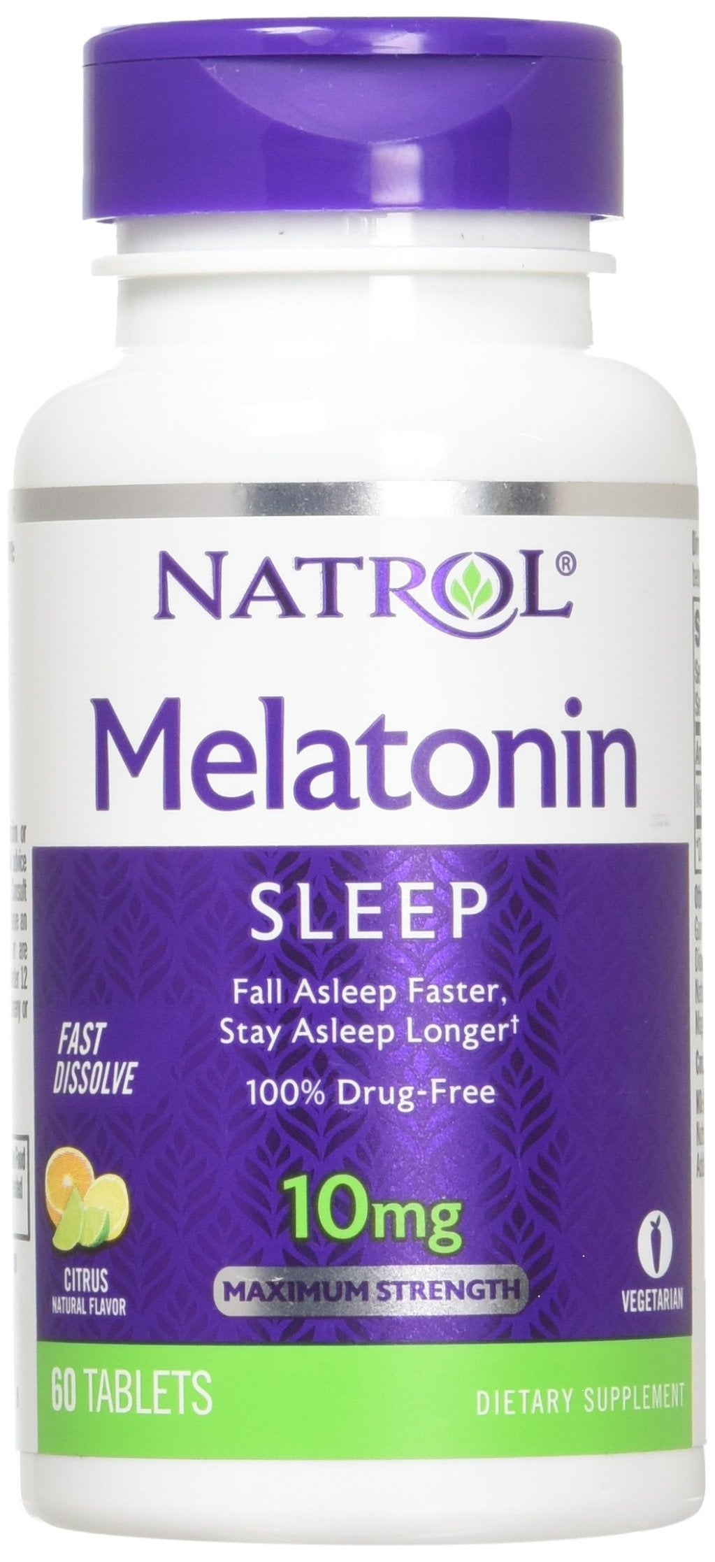 Natrol Melatonin 10mg Fast Dissolve Tablets - Strawberry Flavor, 100 Count, Sleep Support, Fast Dissolve Melatonin for Adults, 100-Day Supply