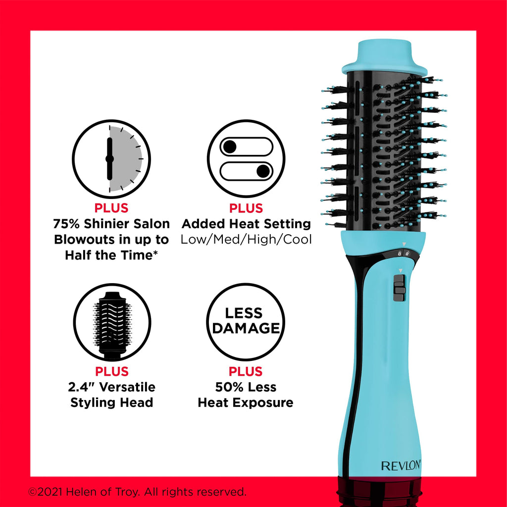REVLON One Step Volumizer Plus Hair Dryer and Styler | More Volume, Less Damage, and More Styling Control for Easy and Fast Salon-Style Blowouts, Plus Travel Friendly (Black)