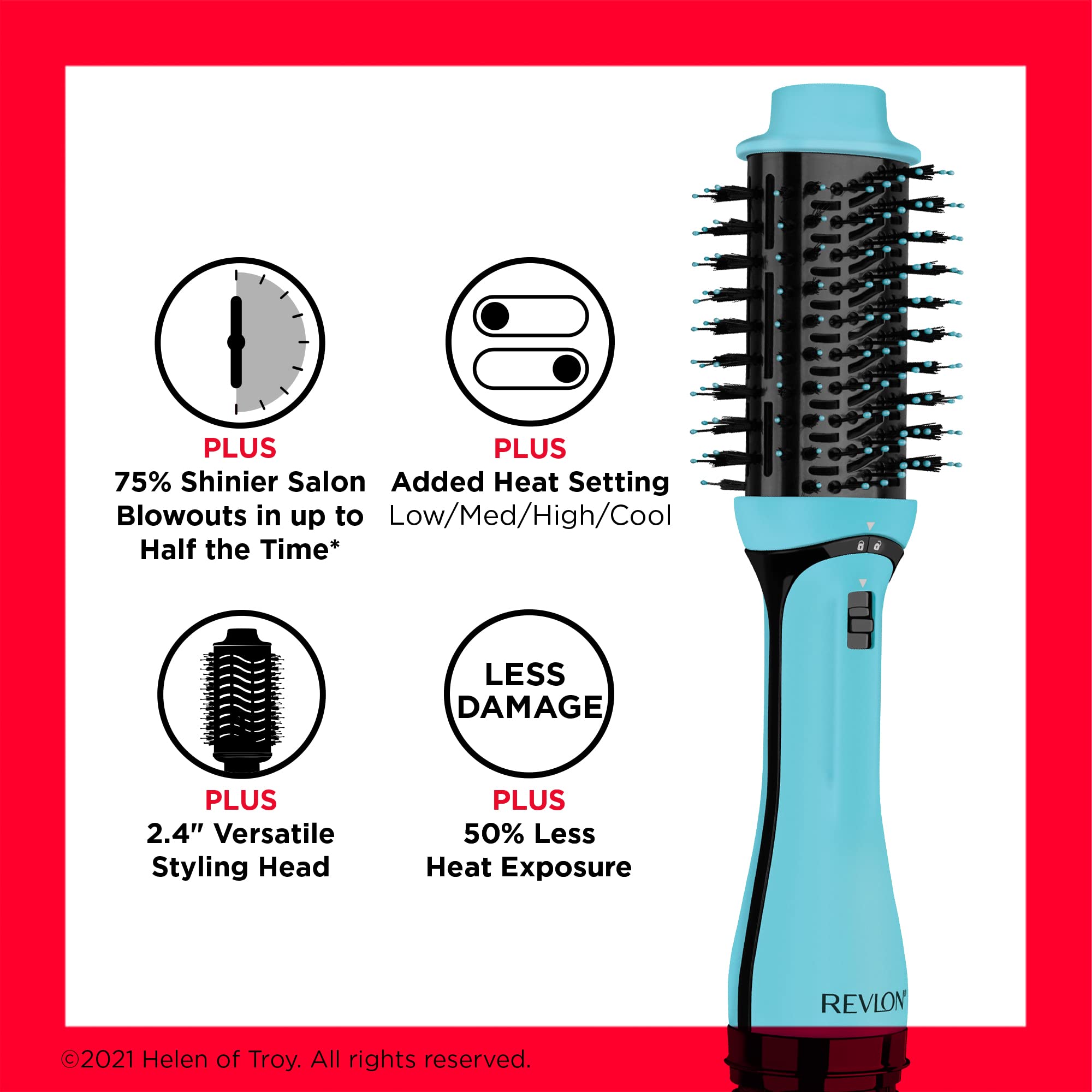 REVLON One Step Volumizer Plus Hair Dryer and Styler | More Volume, Less Damage, and More Styling Control for Easy and Fast Salon-Style Blowouts, Plus Travel Friendly (Black)