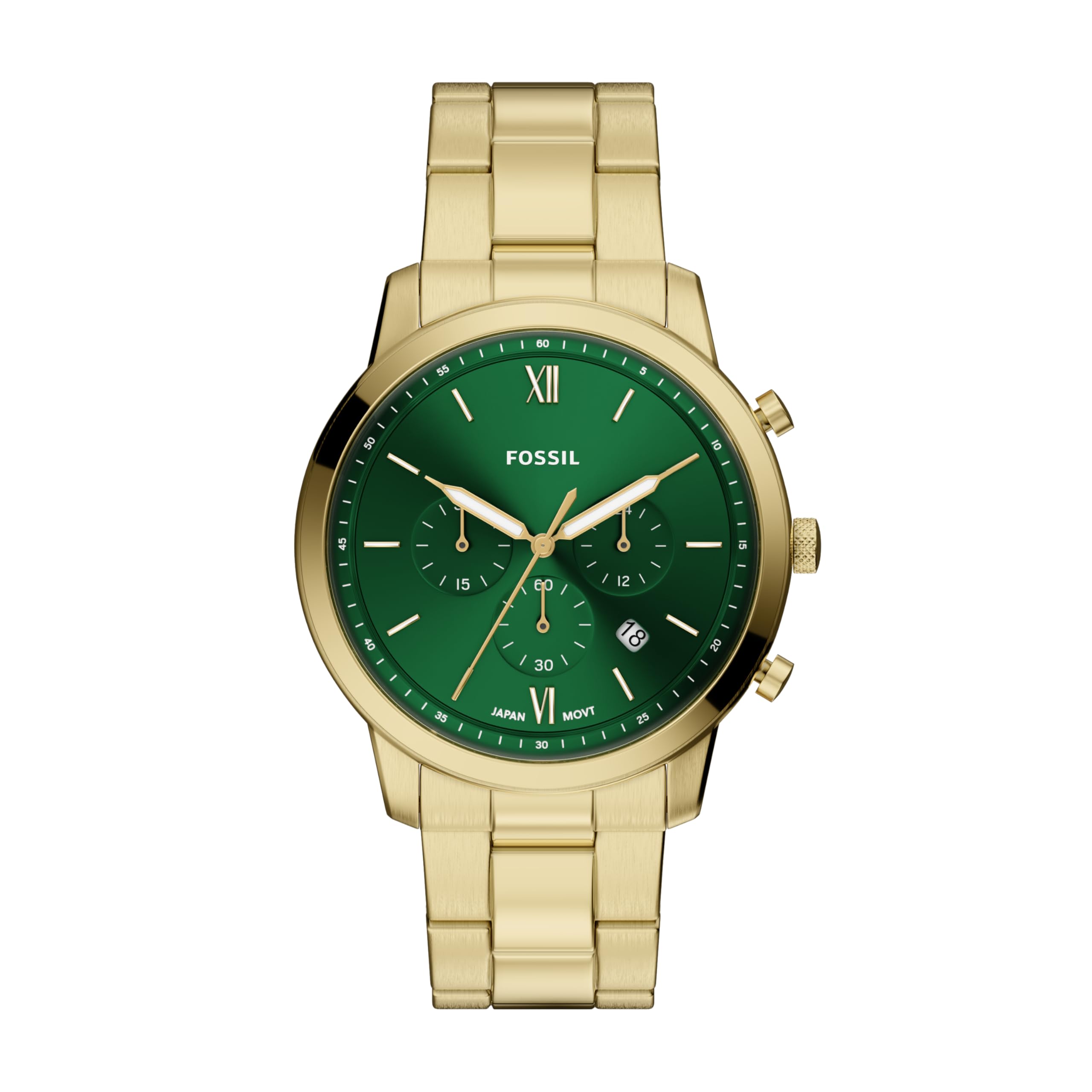 Fossil Men's Watch, Neutra Quartz Stainless Steel Chronograph Watch for Men
