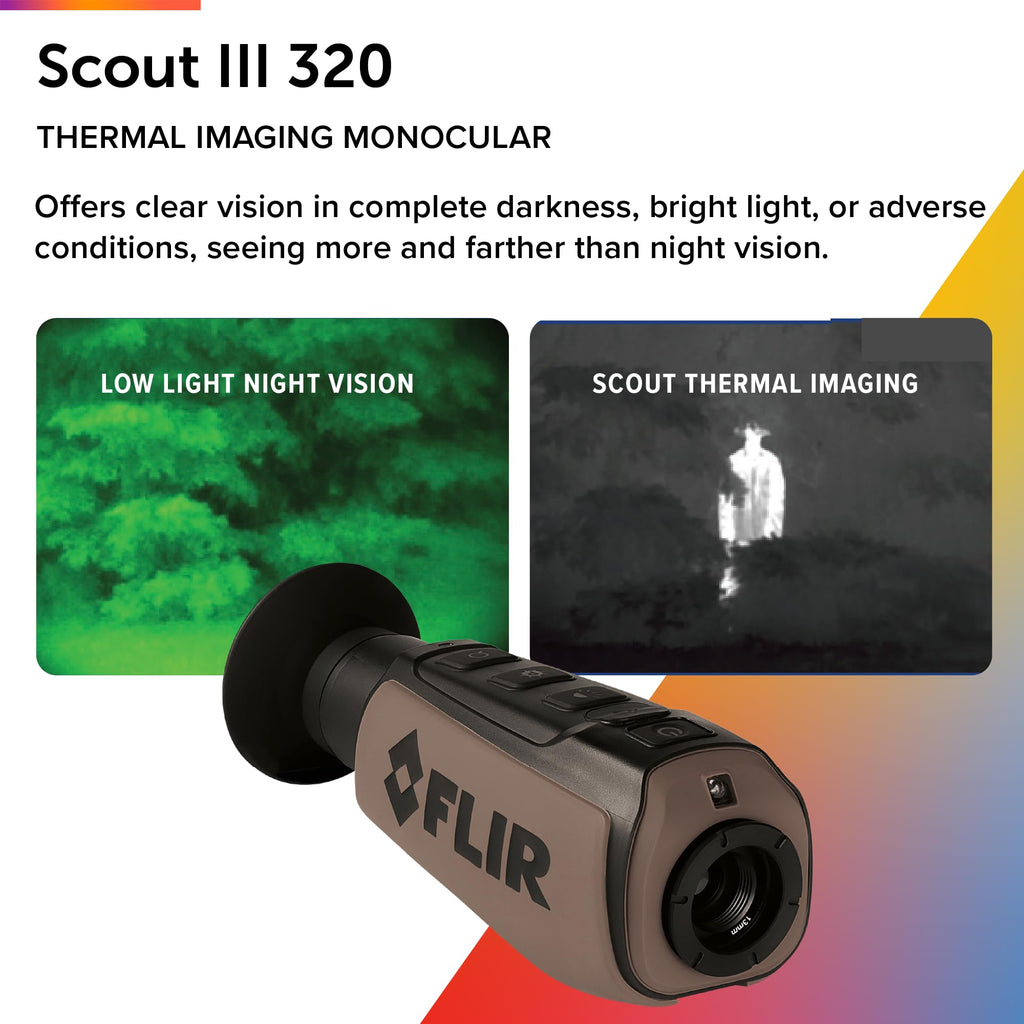 FLIR Scout TK - Compact Thermal Imaging Monocular for Wildlife Viewing, Hunting & Outdoor
