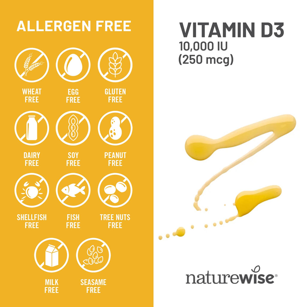 NatureWise Vitamin D3 5000iu (125 mcg) 1 Year Supply for Immune Support, Healthy Muscle Function, and Bone Health - Non-GMO, Gluten Free in Organic Extra Virgin Olive Oil, (Mini Softgel), 360 Count