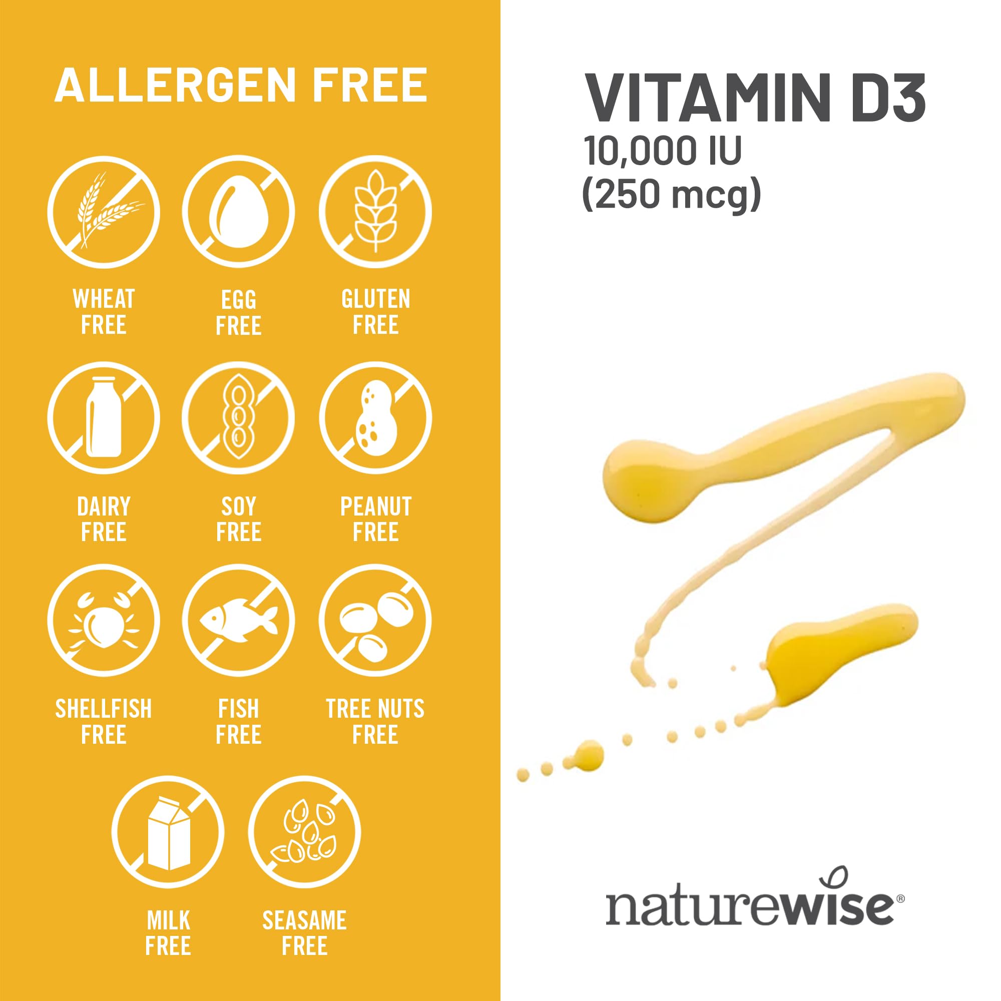 NatureWise Vitamin D3 5000iu (125 mcg) 1 Year Supply for Immune Support, Healthy Muscle Function, and Bone Health - Non-GMO, Gluten Free in Organic Extra Virgin Olive Oil, (Mini Softgel), 360 Count