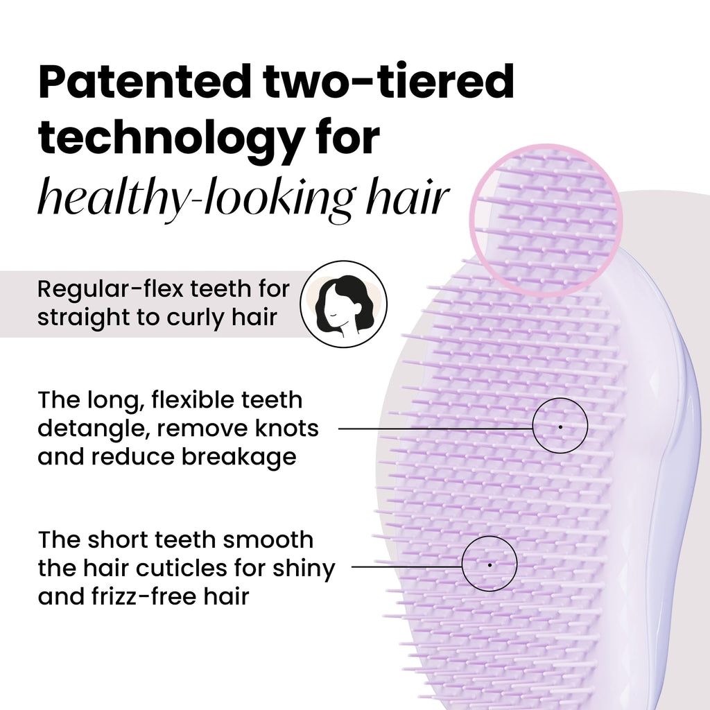 Tangle Teezer Original Detangler Brush, Dry & Wet Hairbrush for All Hair Types, Pink Fizz