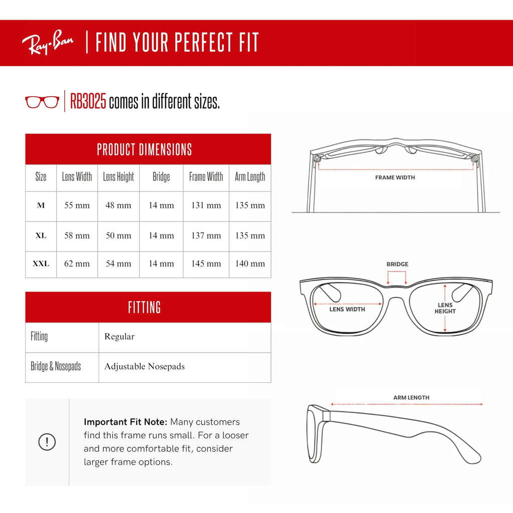 Ray-Ban RB3025 Metal Aviator Sunglasses For Men For Women +BUNDLE with ACCESSORY EYEWEAR KIT