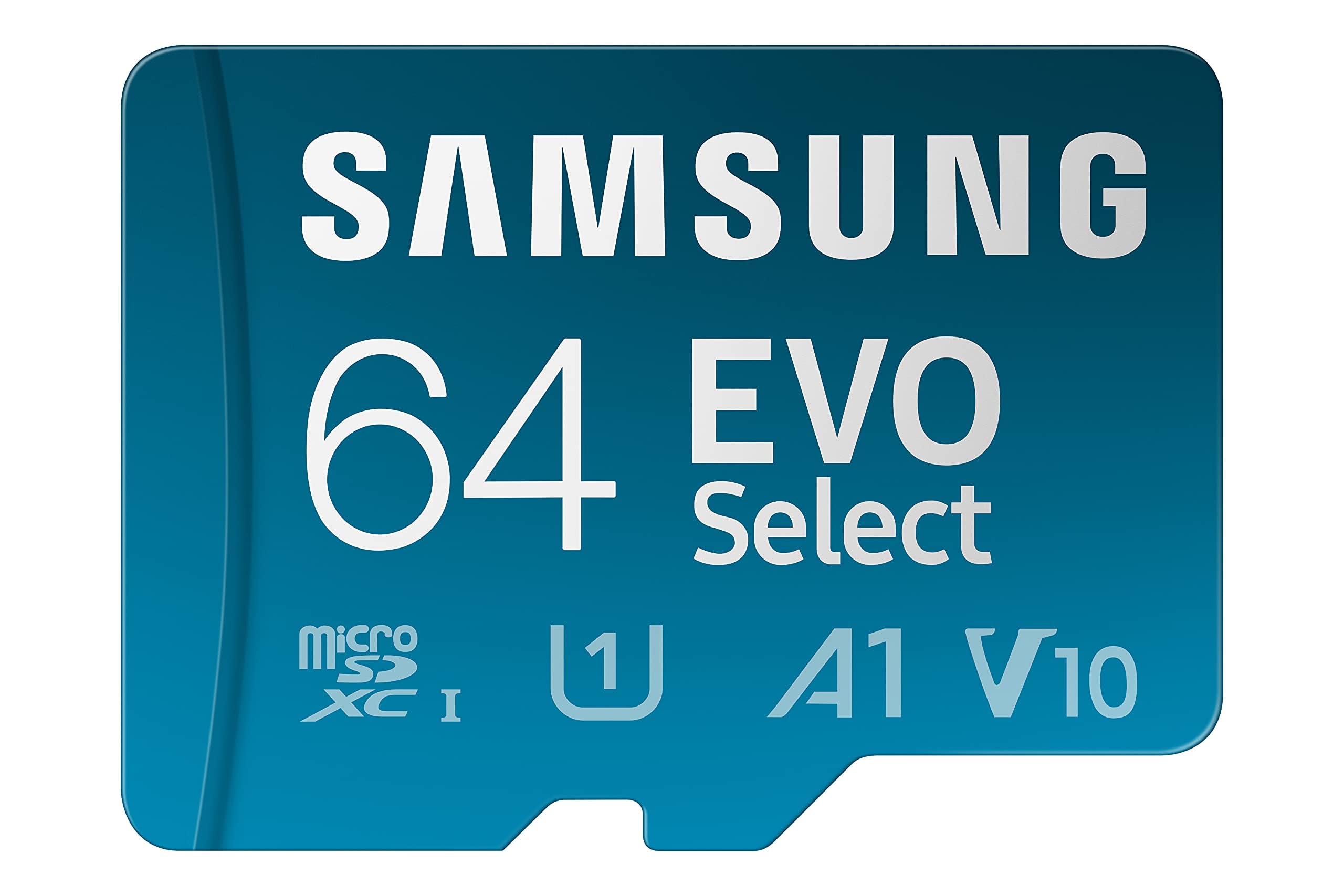 SAMSUNG EVO Select Micro SD-Memory-Card + Adapter, 128GB microSDXC 130MB/s Full HD & 4K UHD, UHS-I, U3, A2, V30, Expanded Storage for Android Smartphones, Tablets, Nintendo-Switch (MB-ME128KA/AM)