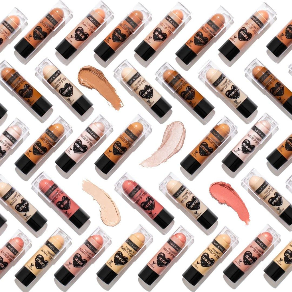 wet n wild MegaGlo Makeup Stick, Buildable Color, Versatile Use, Cruelty-Free & Vegan - When the Nude Strikes
