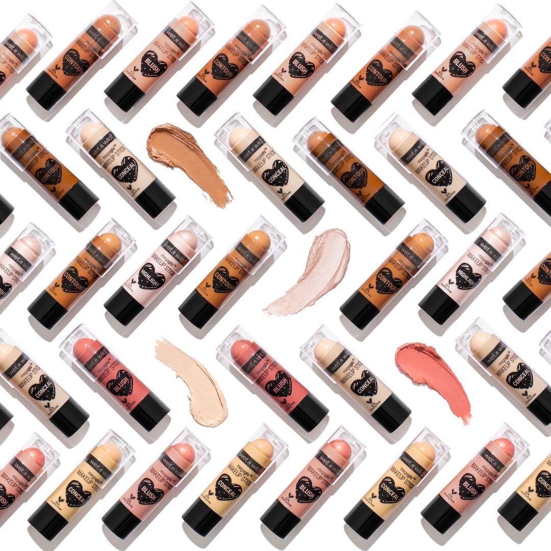 wet n wild MegaGlo Makeup Stick, Buildable Color, Versatile Use, Cruelty-Free & Vegan - When the Nude Strikes