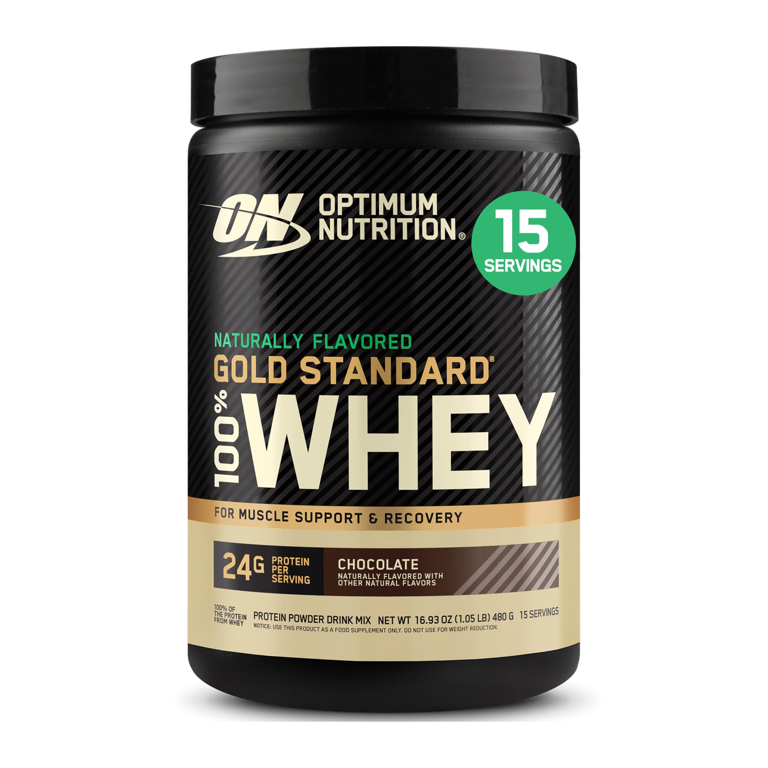 Optimum Nutrition Gold Standard 100% Whey Protein Powder, Double Rich Chocolate, 5 Pound (Packaging May Vary)