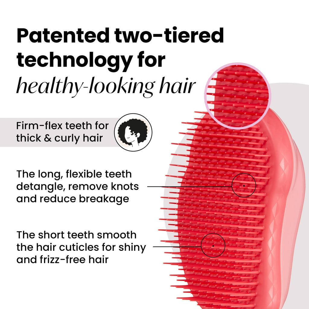 Tangle Teezer Original Detangler Brush, Dry & Wet Hairbrush for All Hair Types, Pink Fizz