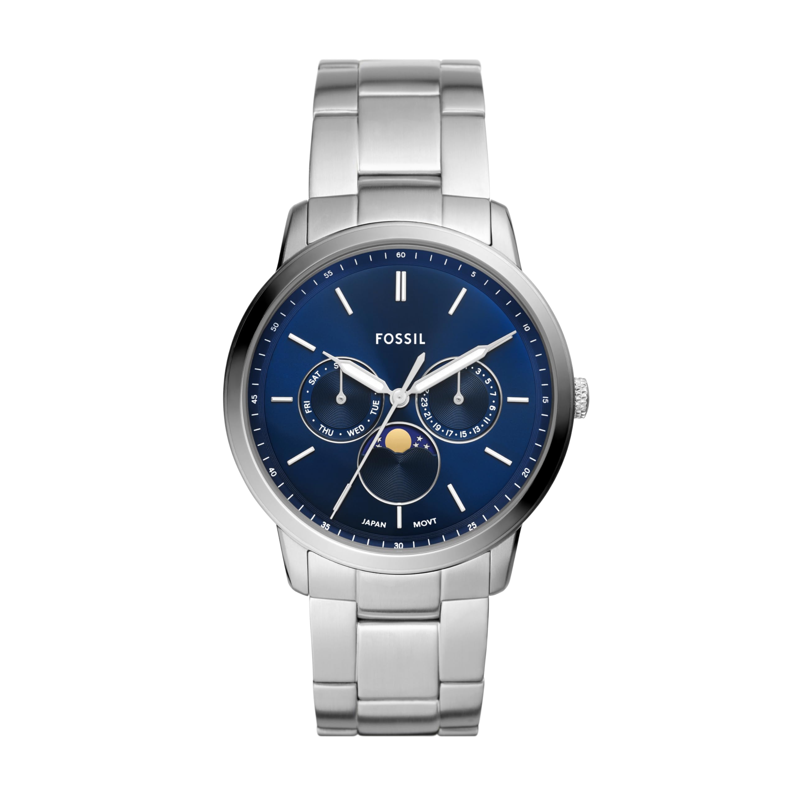 Fossil Men's Watch, Neutra Quartz Stainless Steel Chronograph Watch for Men