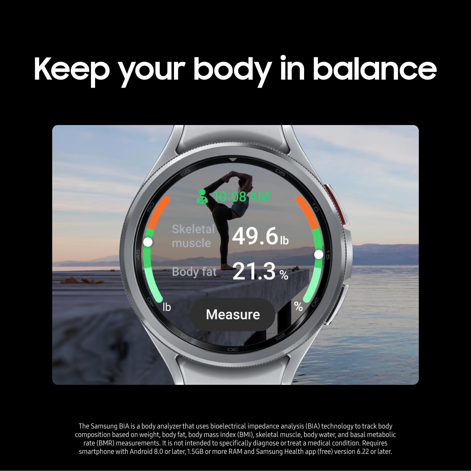 Samsung Galaxy Watch 6 Classic 43mm Bluetooth Smartwatch, Rotating Bezel, Fitness Tracker, Personalized HR Zones, Advanced Sleep Coaching, Heart Monitor, BIA Sensor, Health Insights, US Version, Black