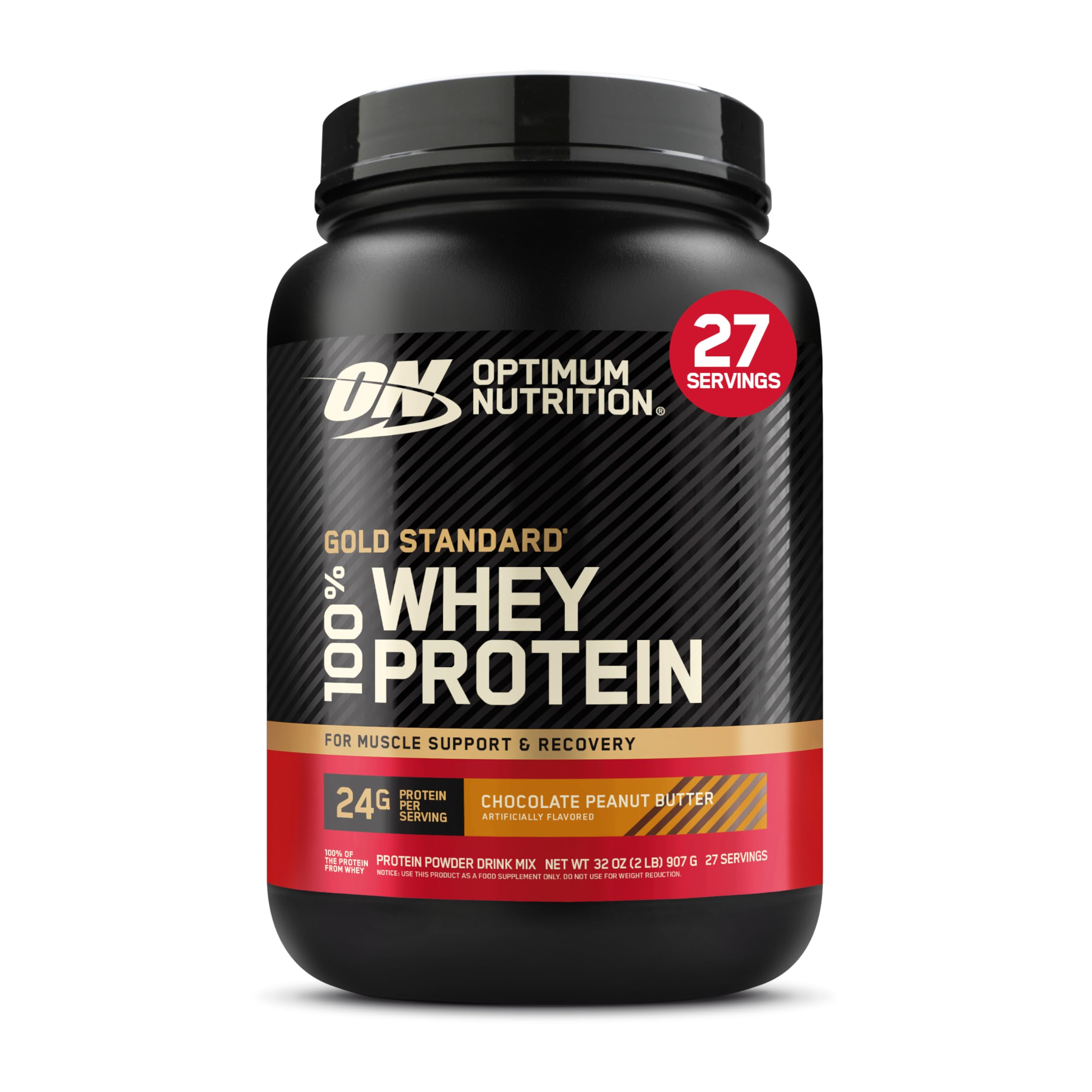 Optimum Nutrition Gold Standard 100% Whey Protein Powder, Double Rich Chocolate, 5 Pound (Packaging May Vary)